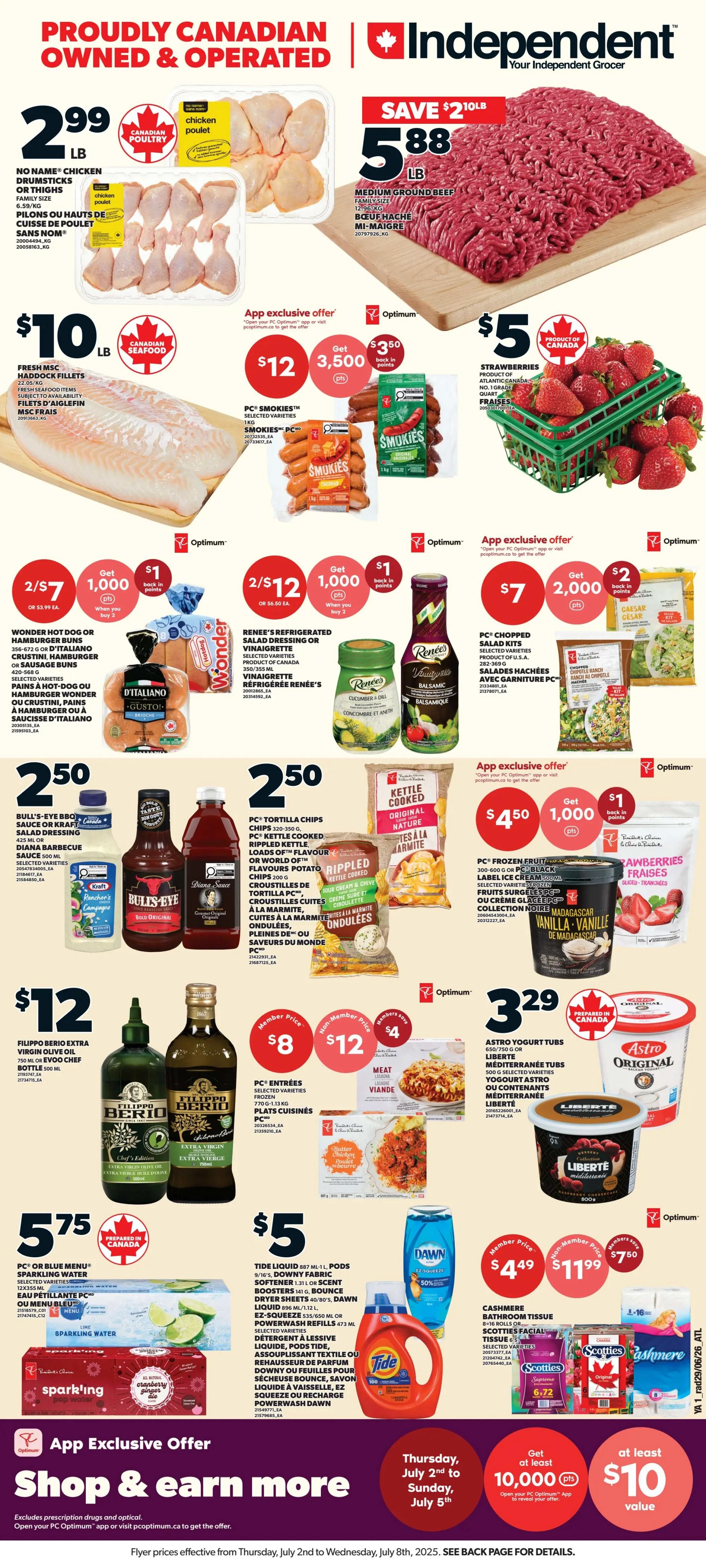 Independent Grocer (Atlantic) Flyer July 2 to 8