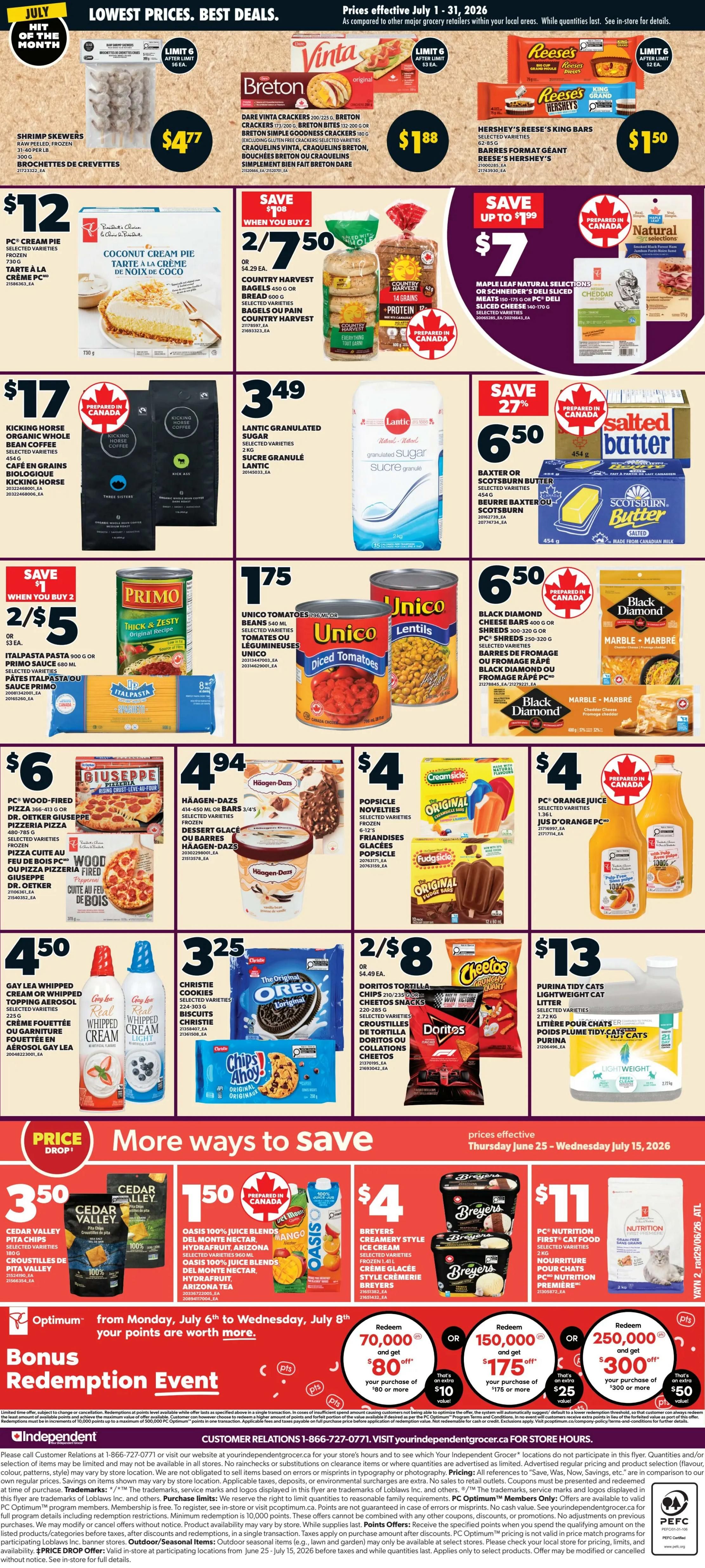 Independent Grocer (Atlantic) Flyer July 2 to 8