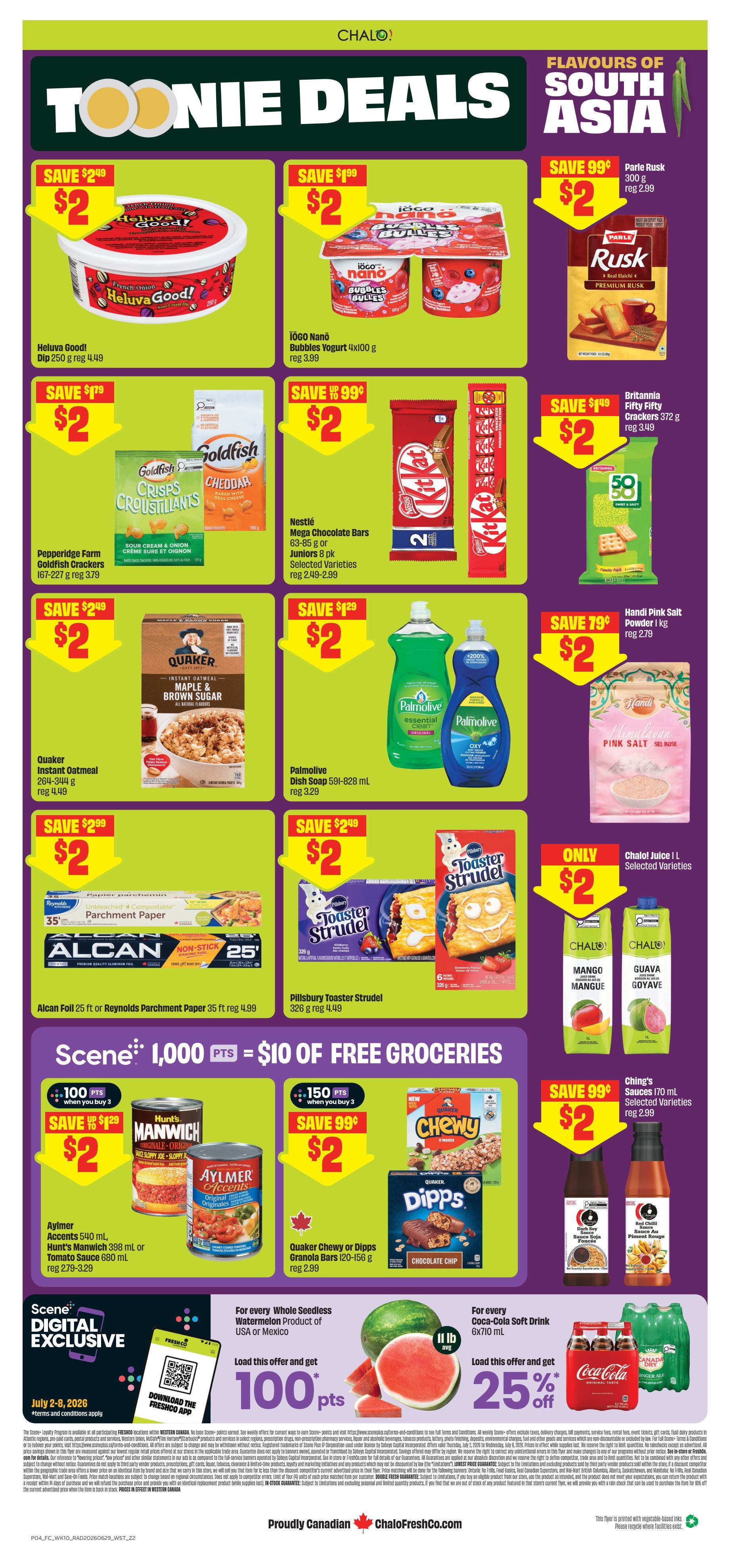 Chalo! FreshCo (West) Flyer July 2 to 8