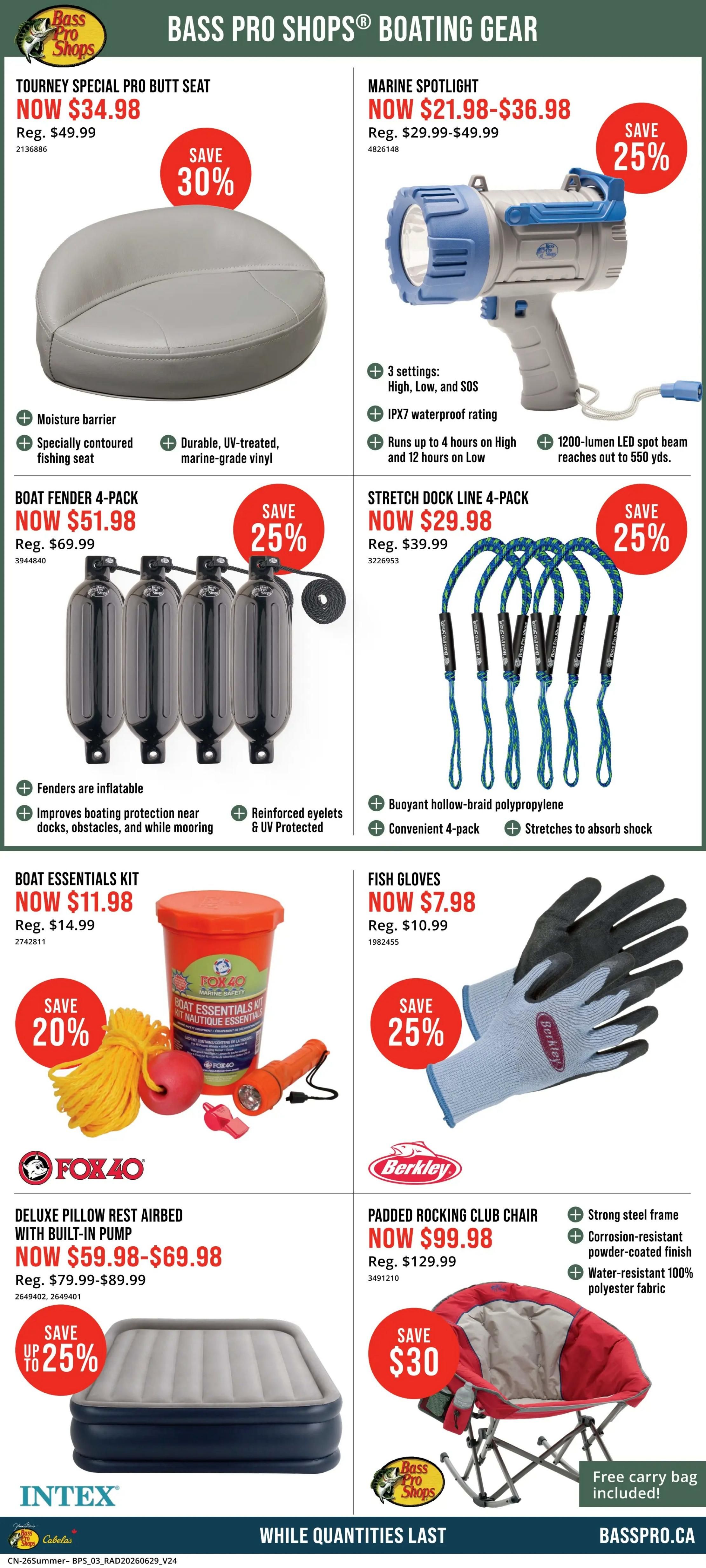 Bass Pro Shops Flyer July 2 to 15