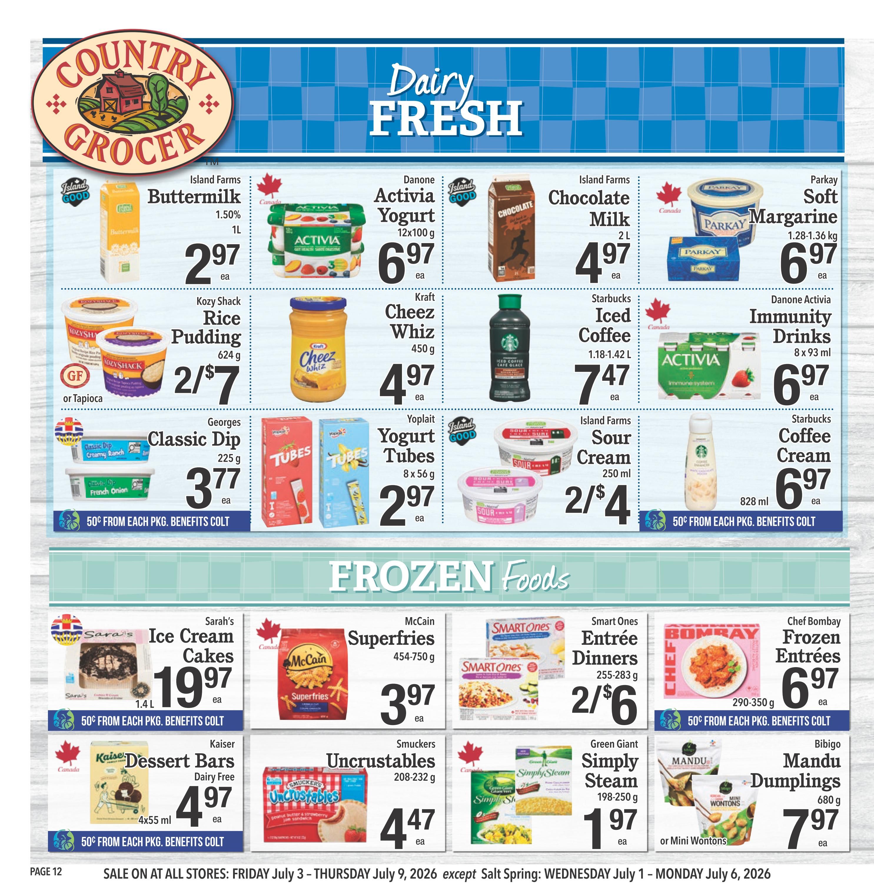 Country Grocer Flyer July 3 to 9
