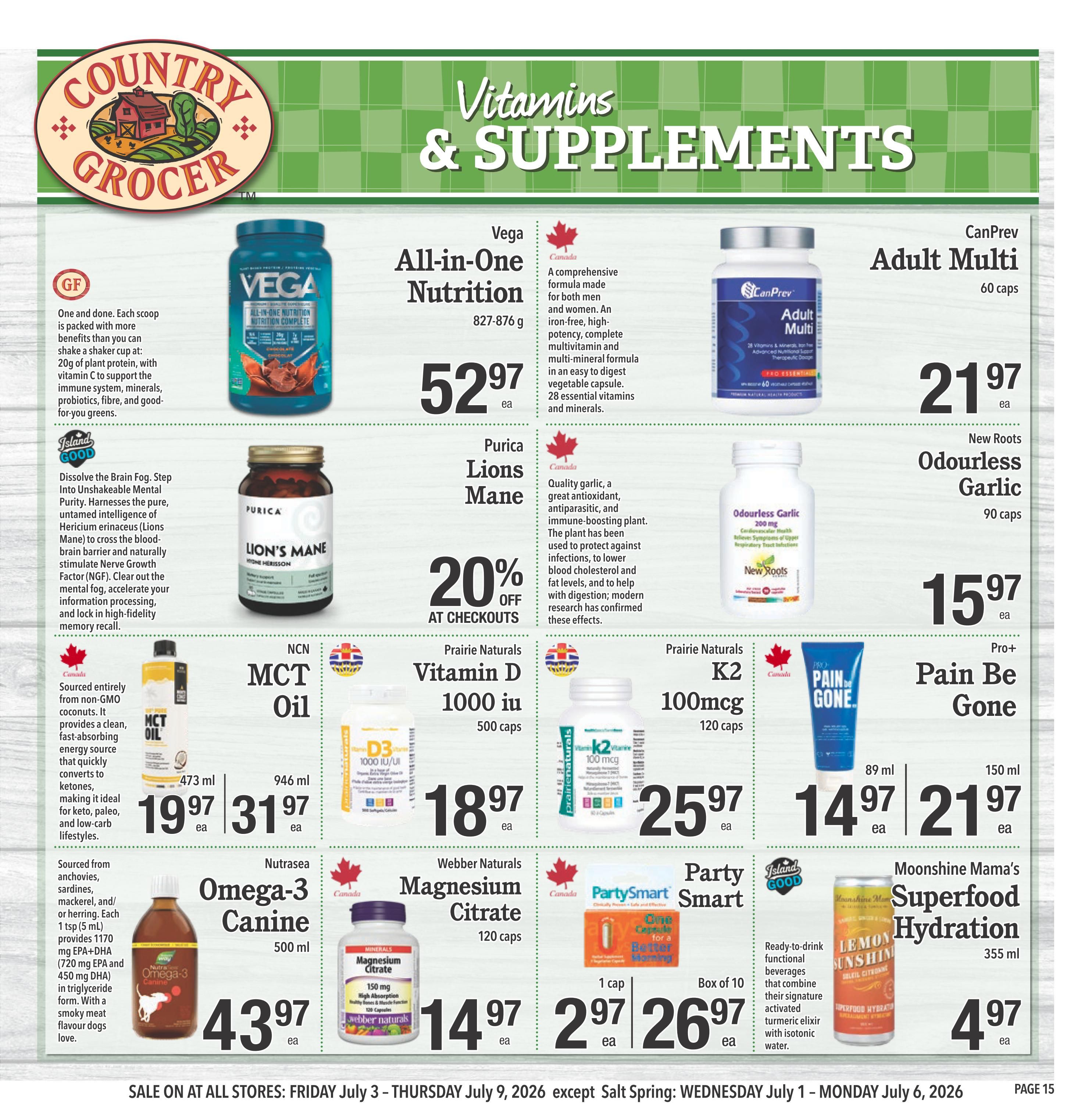 Country Grocer Flyer July 3 to 9