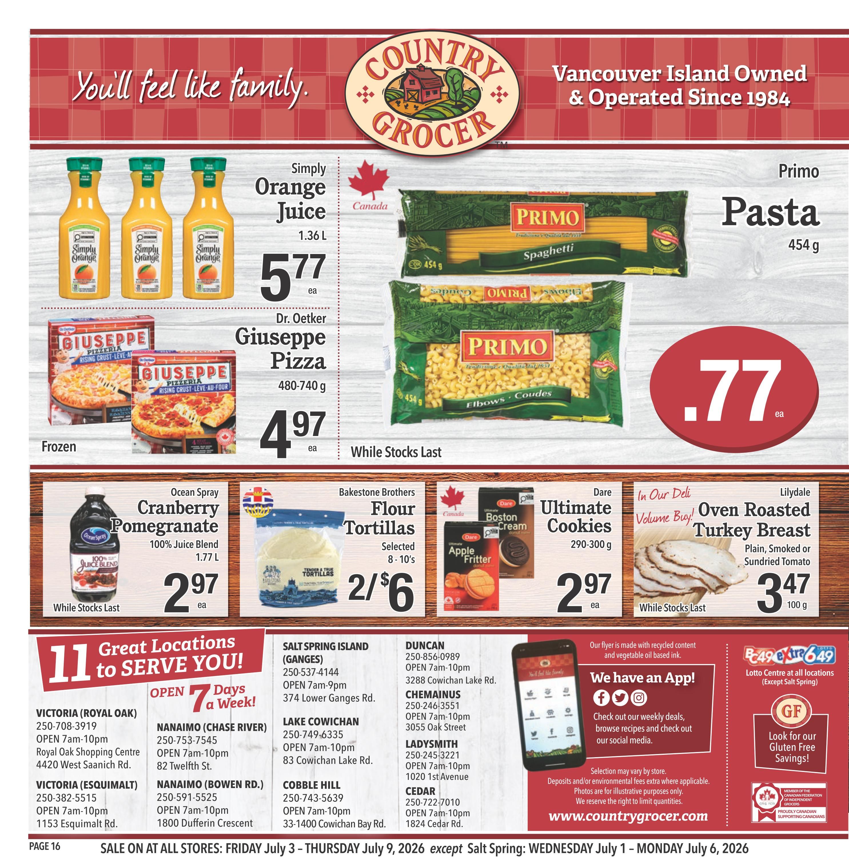 Country Grocer Flyer July 3 to 9