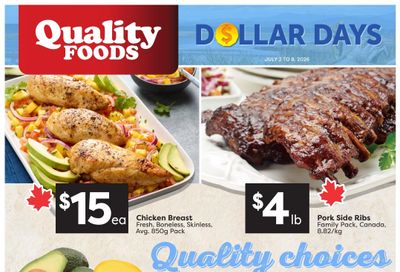 Quality Foods Flyer July 2 to 8