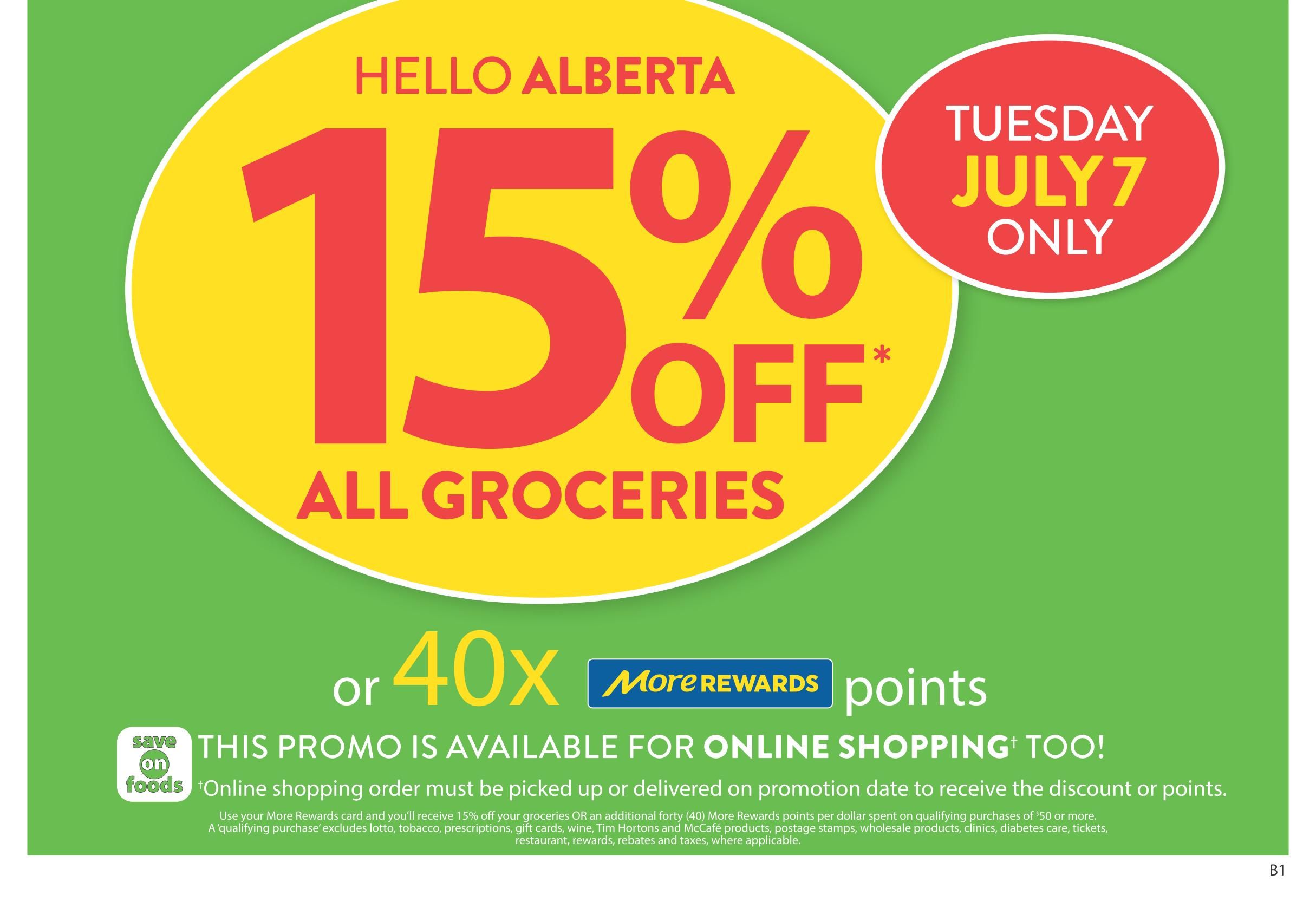 Save On Foods (AB) Flyer July 2 to 8