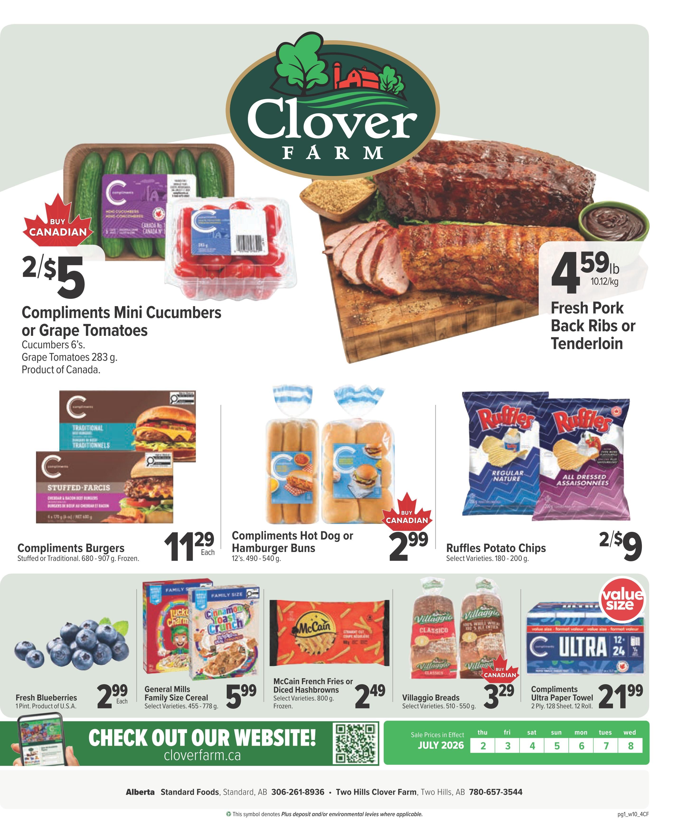 Clover Farm (AB) Flyer July 2 to 8