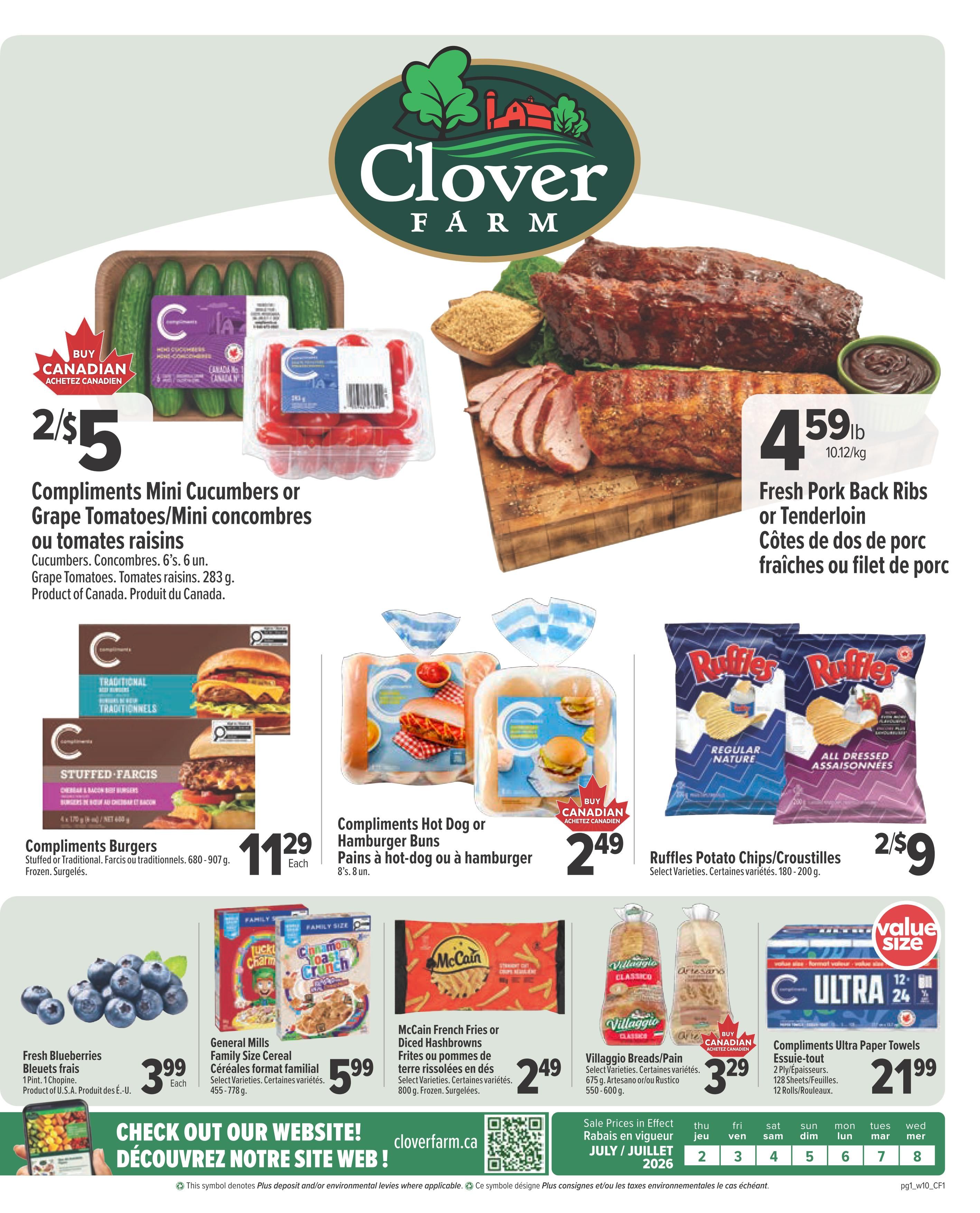 Clover Farm (Atlantic) Flyer July 2 to 8