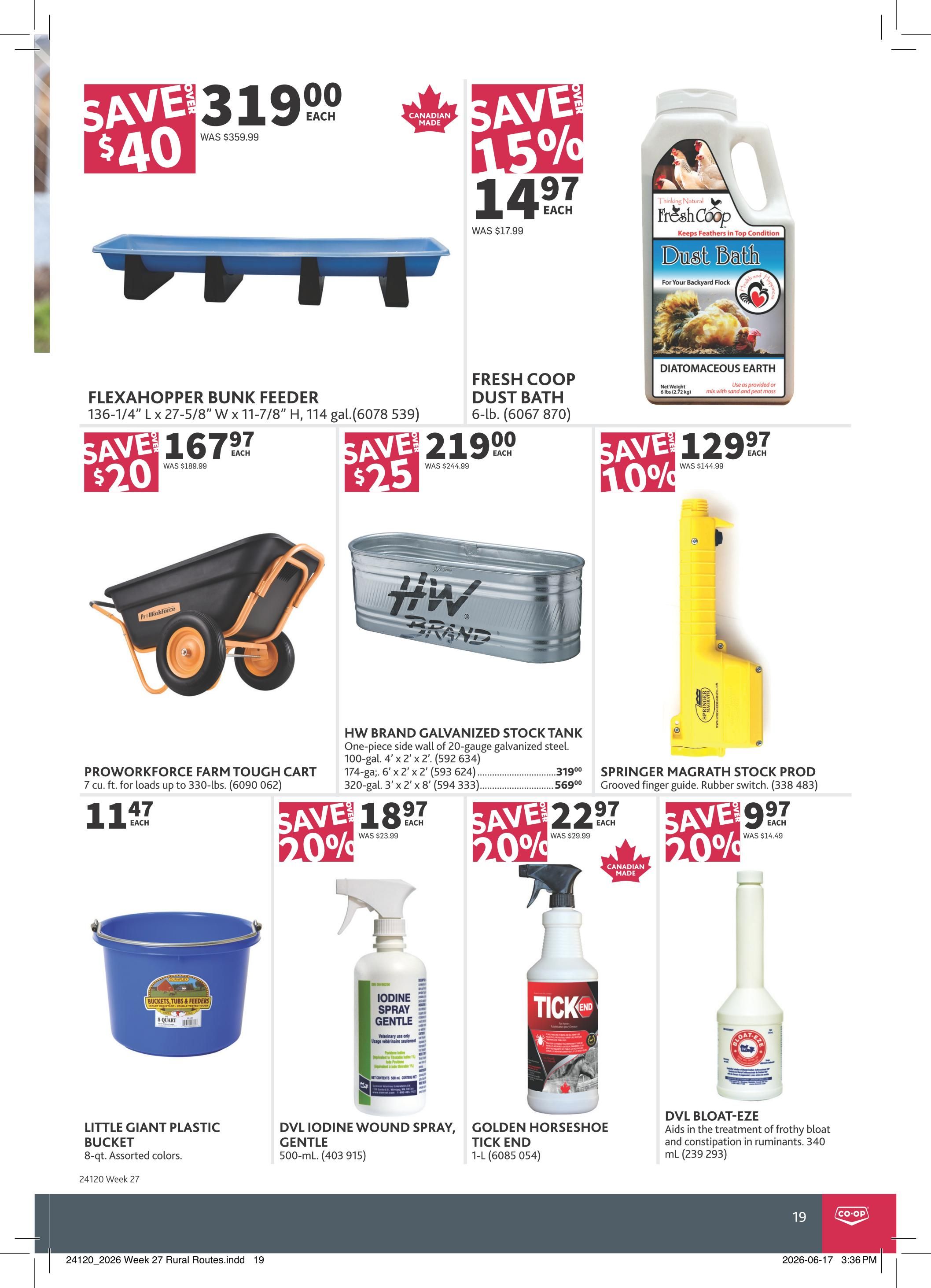 Co-op (West) Rural Routes Flyer July 2 to 22