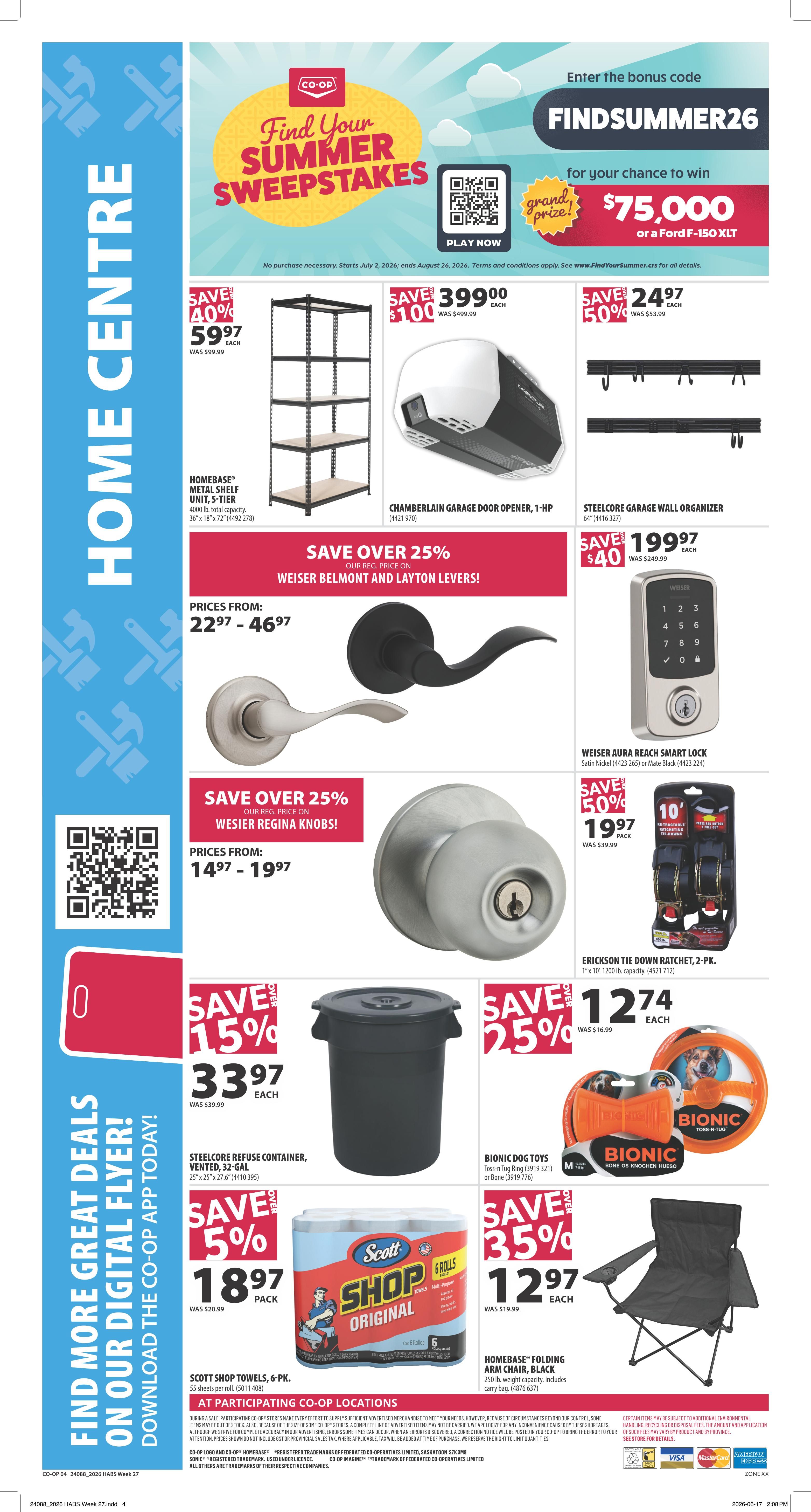 Co-op (West) Home Centre Flyer July 2 to 8