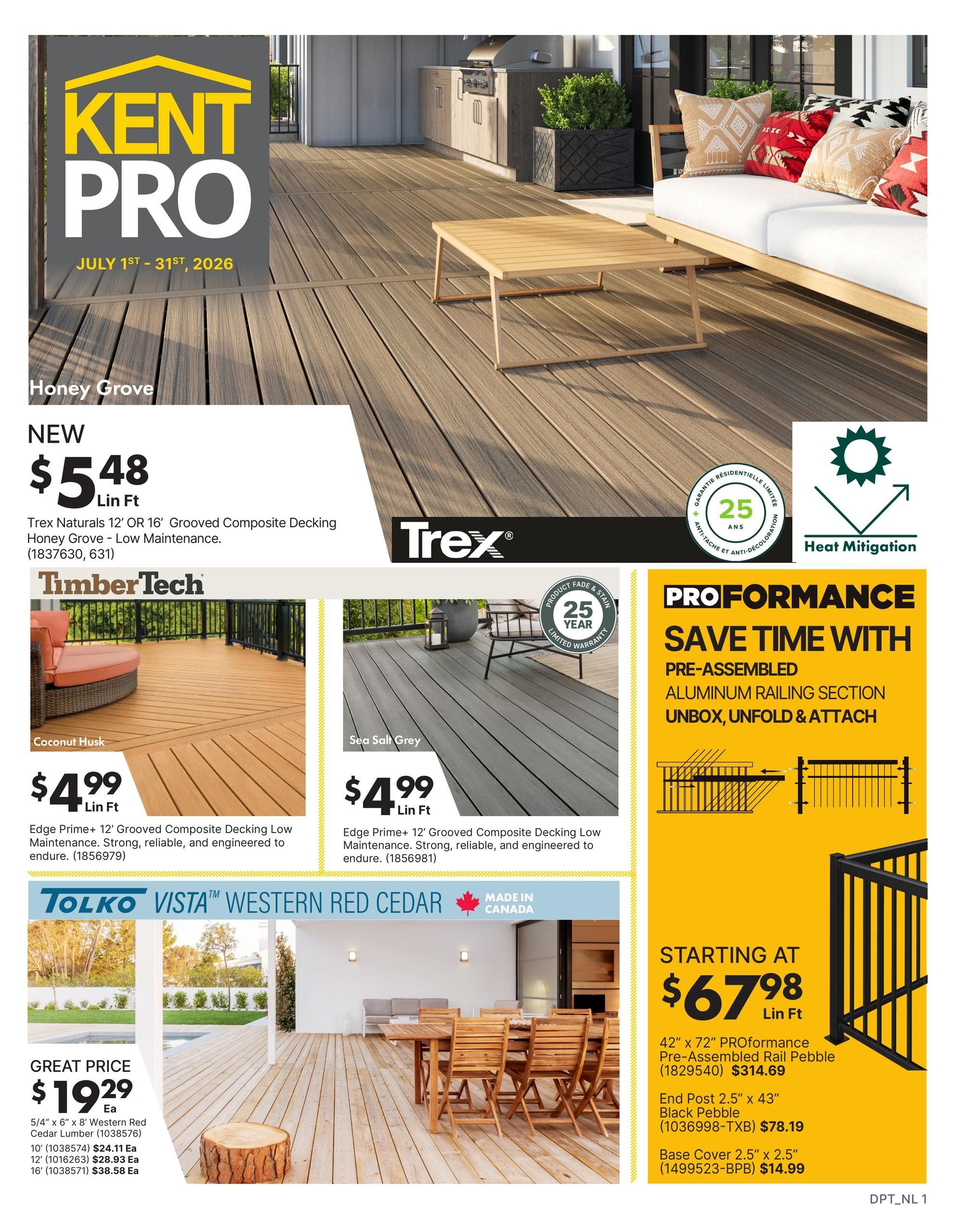 KentPro Monthly Flyer July 1 to 31