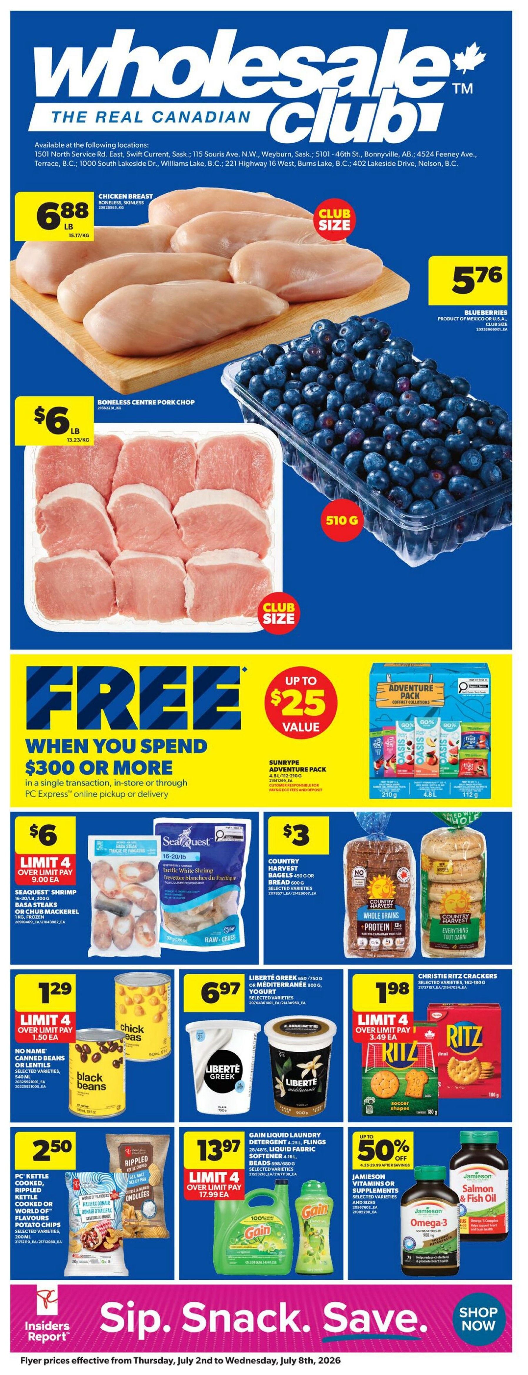 Real Canadian Wholesale Club Flyer July 2 to 8