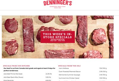 Denninger's Weekly Specials July 1 to 7