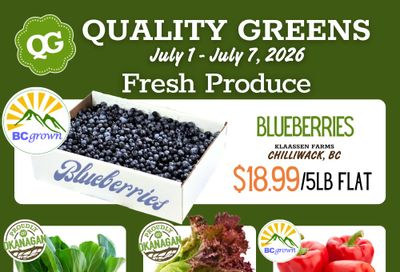 Quality Greens Flyer July 1 to 7