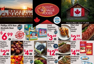 Tru Value Foods Flyer July 1 to 7