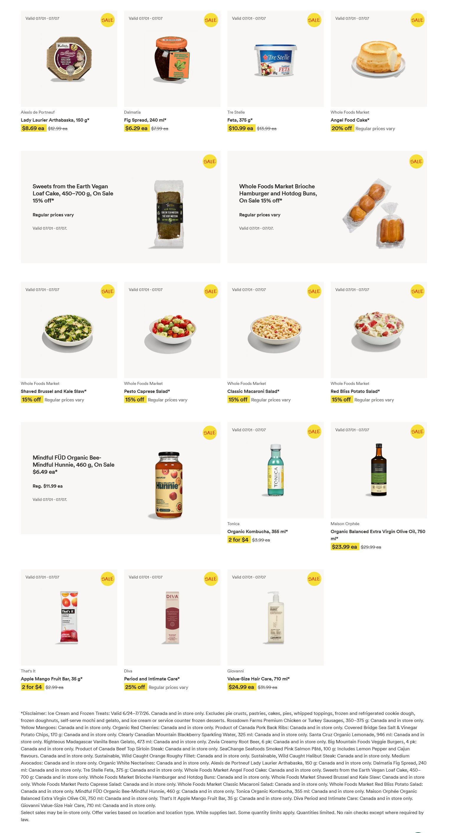 Whole Foods Market (ON) Flyer July 1 to 7