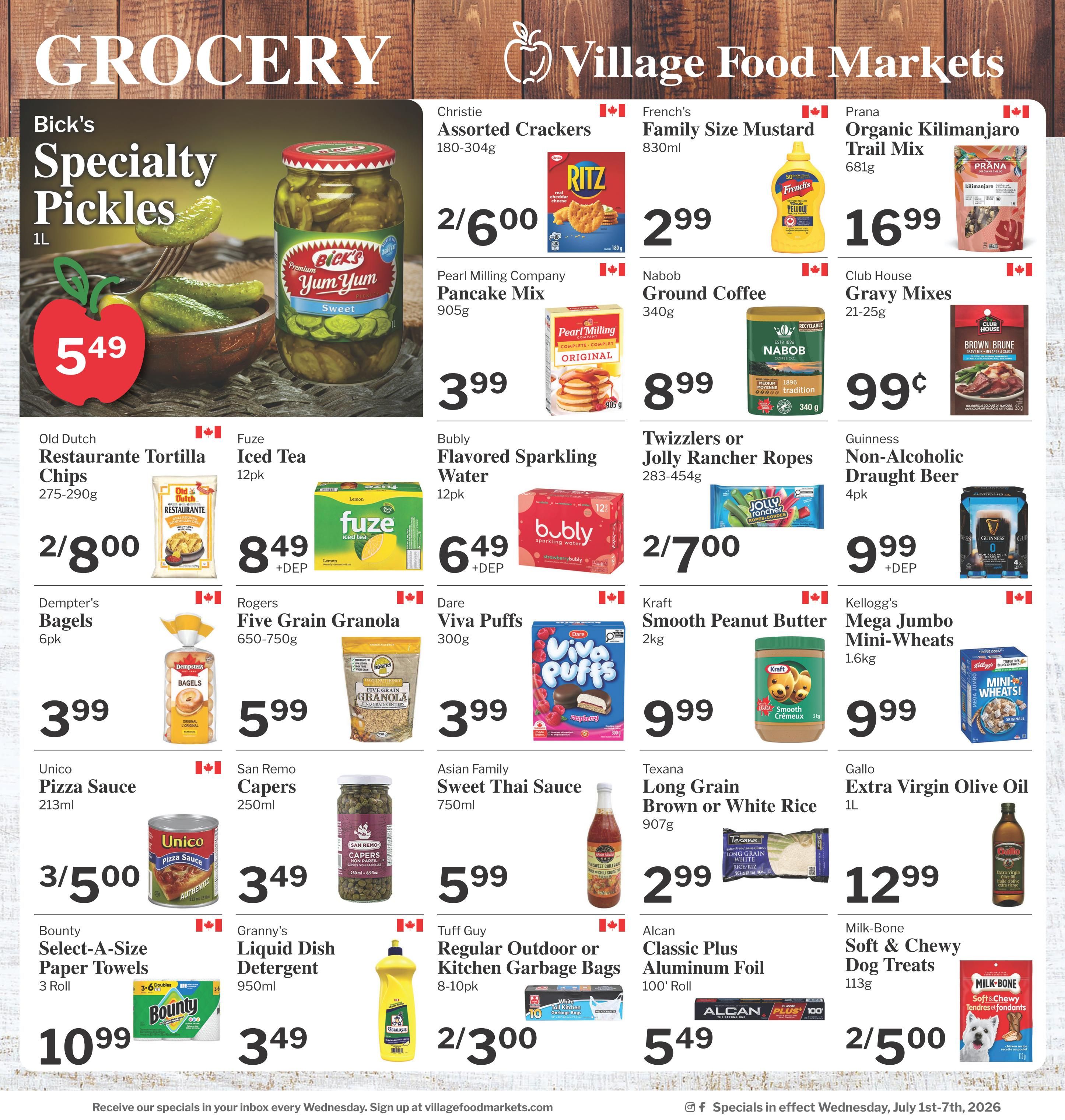Village Food Markets Flyer July 1 to 7
