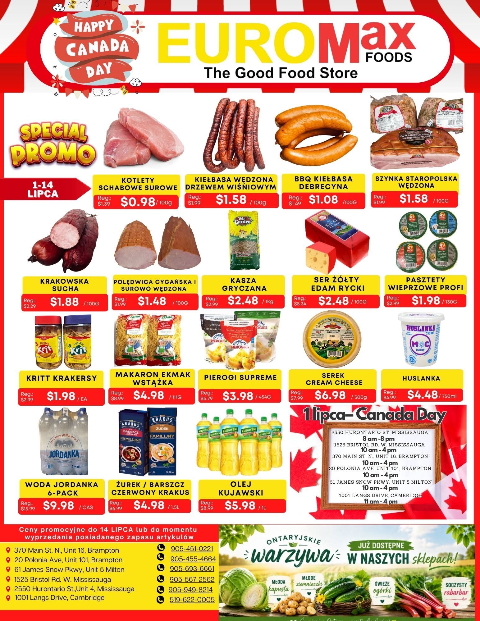EuroMax Foods Bi-Weekly Flyer July 1 to 14
