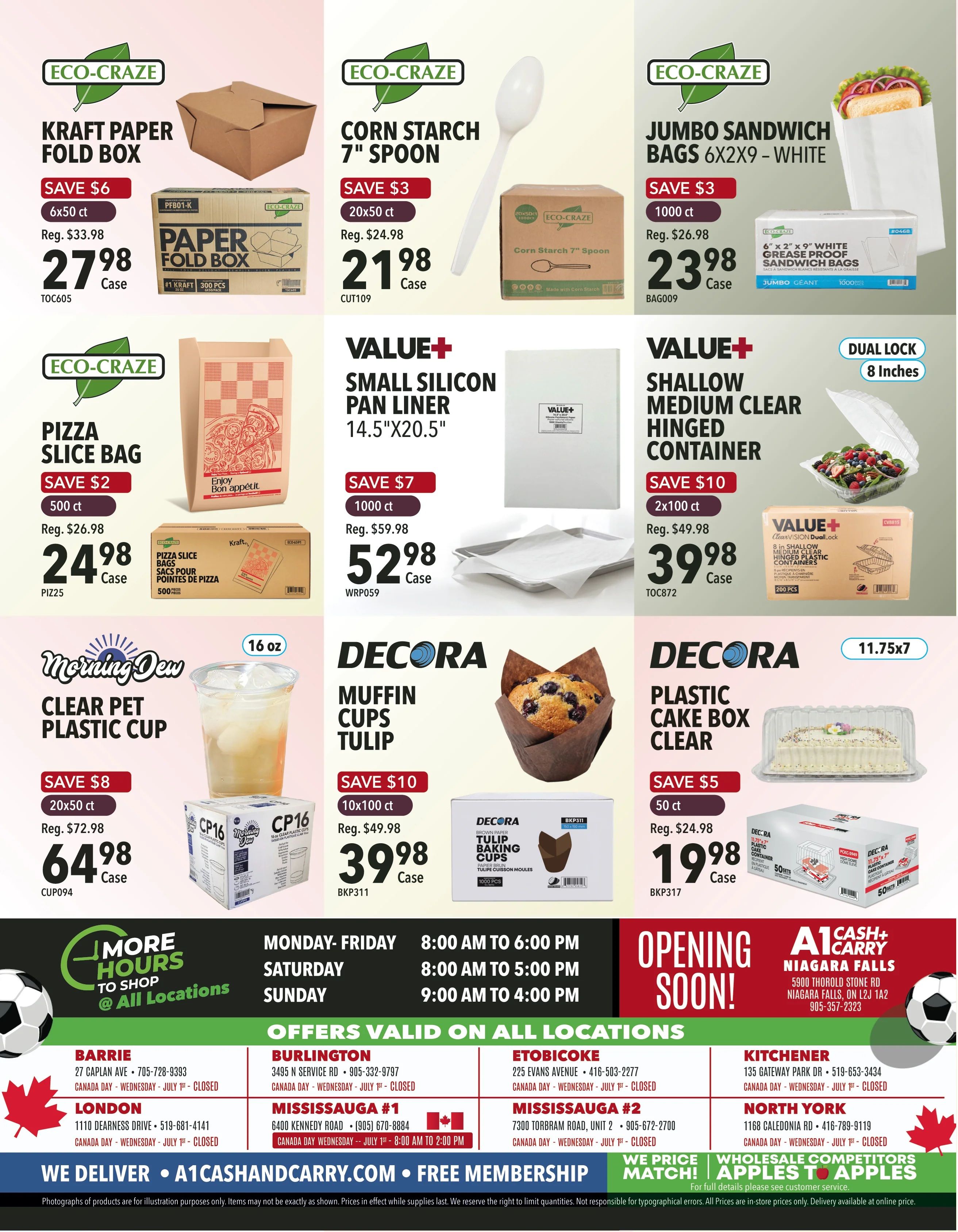 A-1 Cash and Carry Flyer July 1 to 31