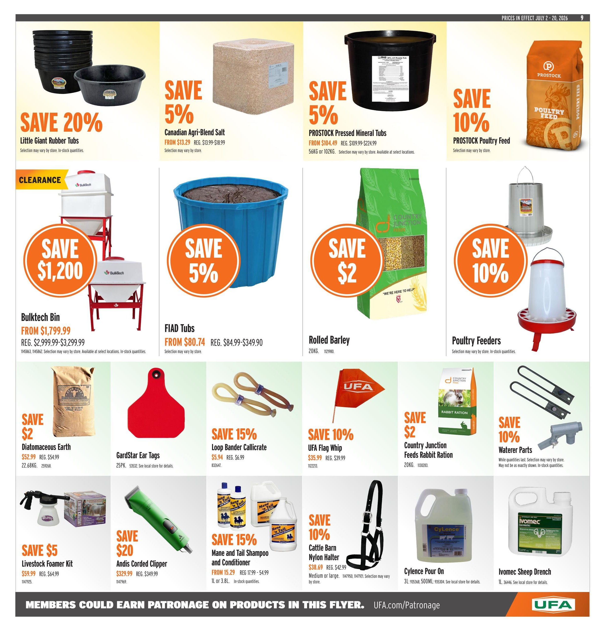 UFA Co-operative Limited Flyer July 2 to 20