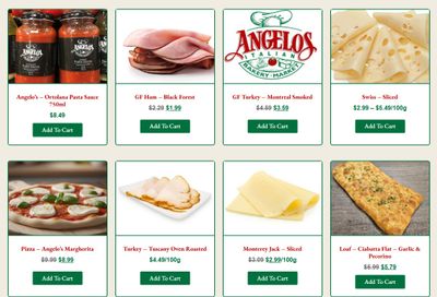 Angelo's Italian Bakery Monthly Specials July 1 to 31