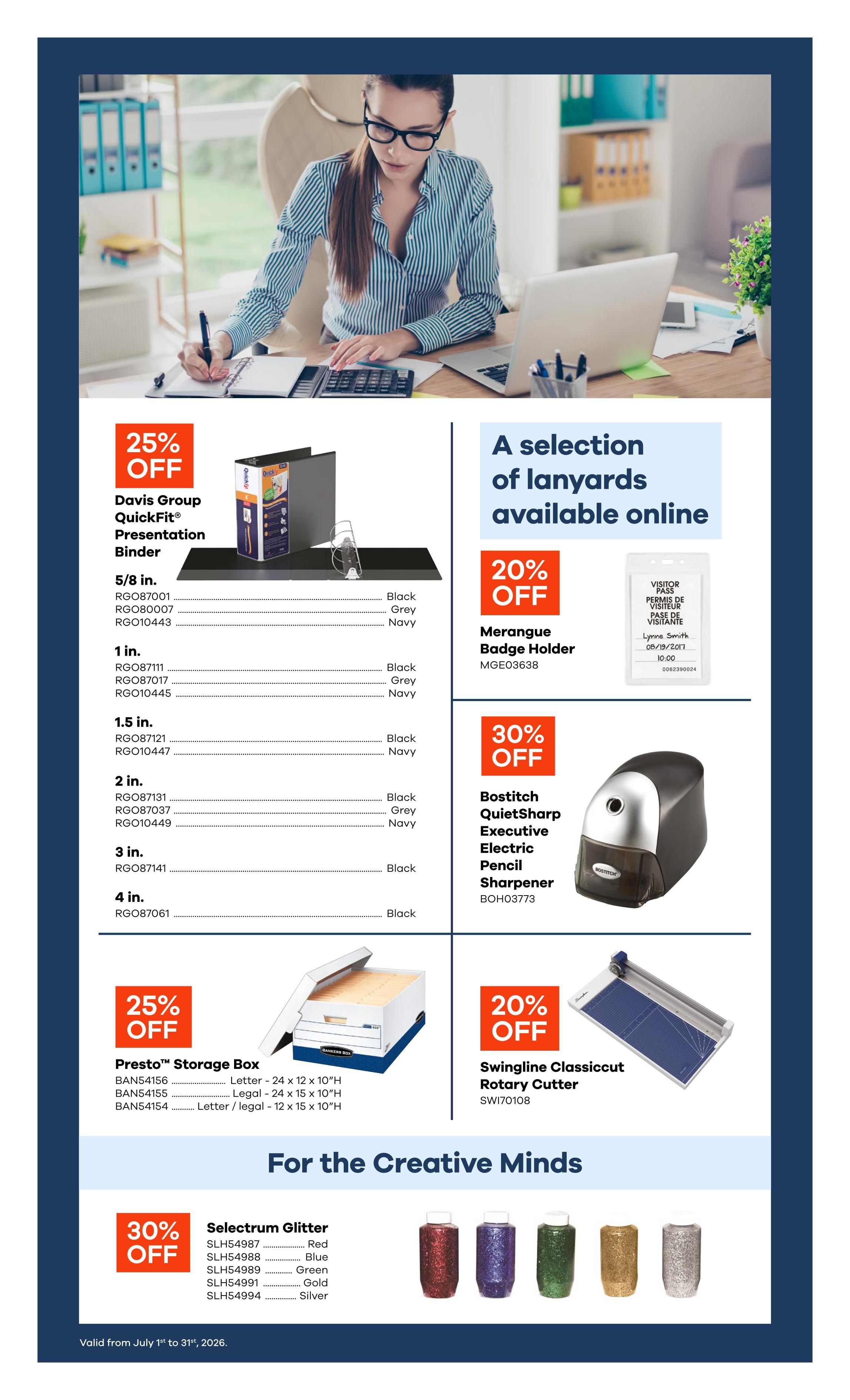 Covey Basics Flyer July 1 to 31