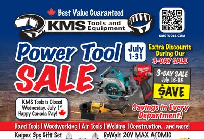 KMS Tools and Equipment Flyer July 1 to 31