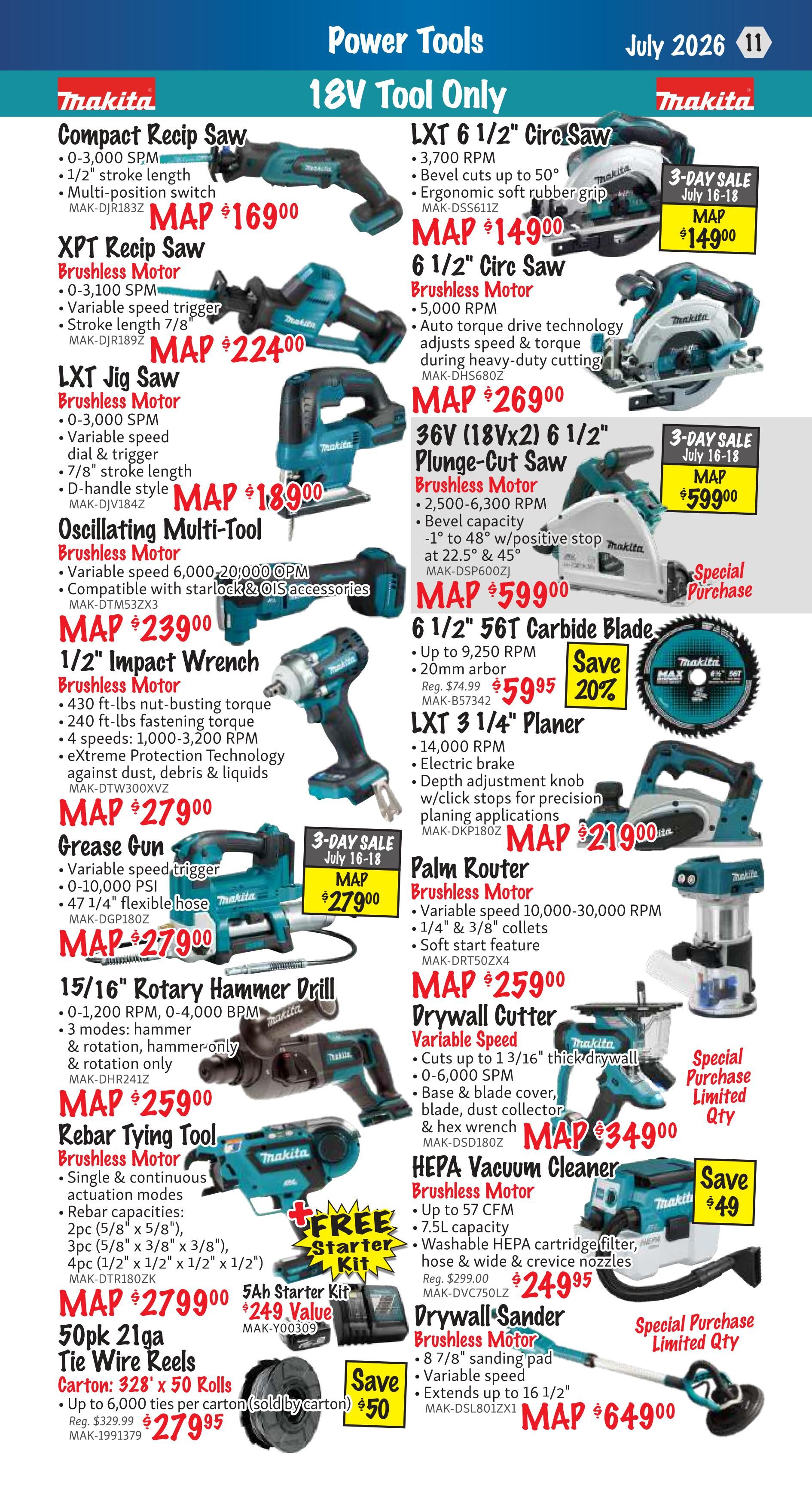 KMS Tools and Equipment Flyer July 1 to 31