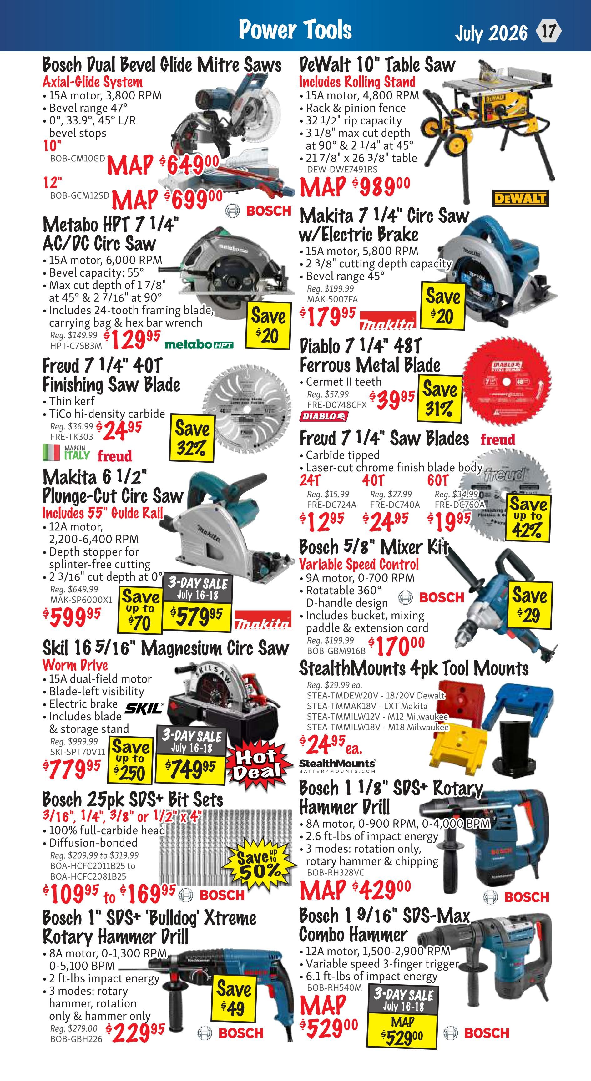 KMS Tools and Equipment Flyer July 1 to 31