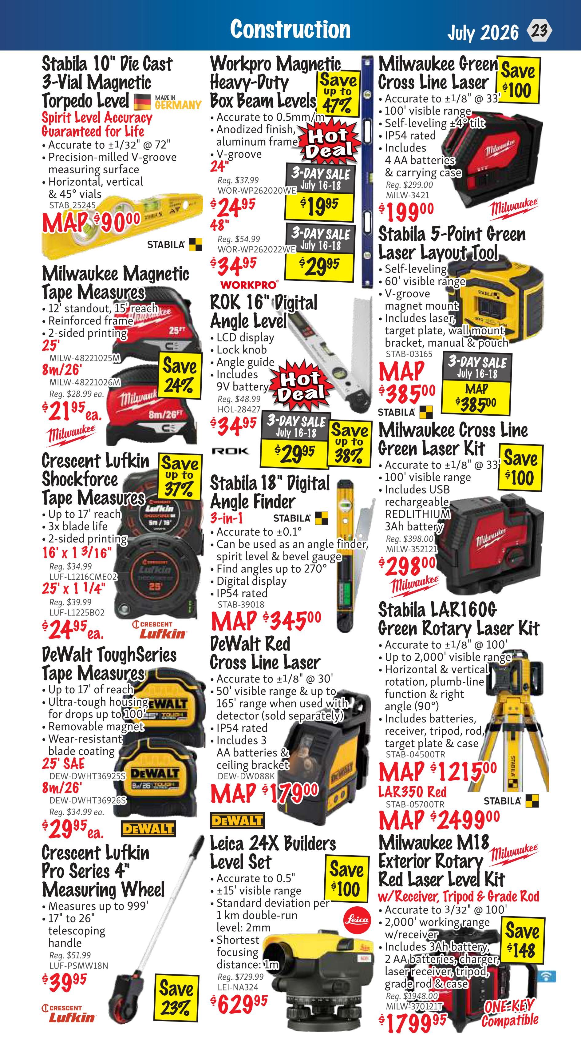 KMS Tools and Equipment Flyer July 1 to 31