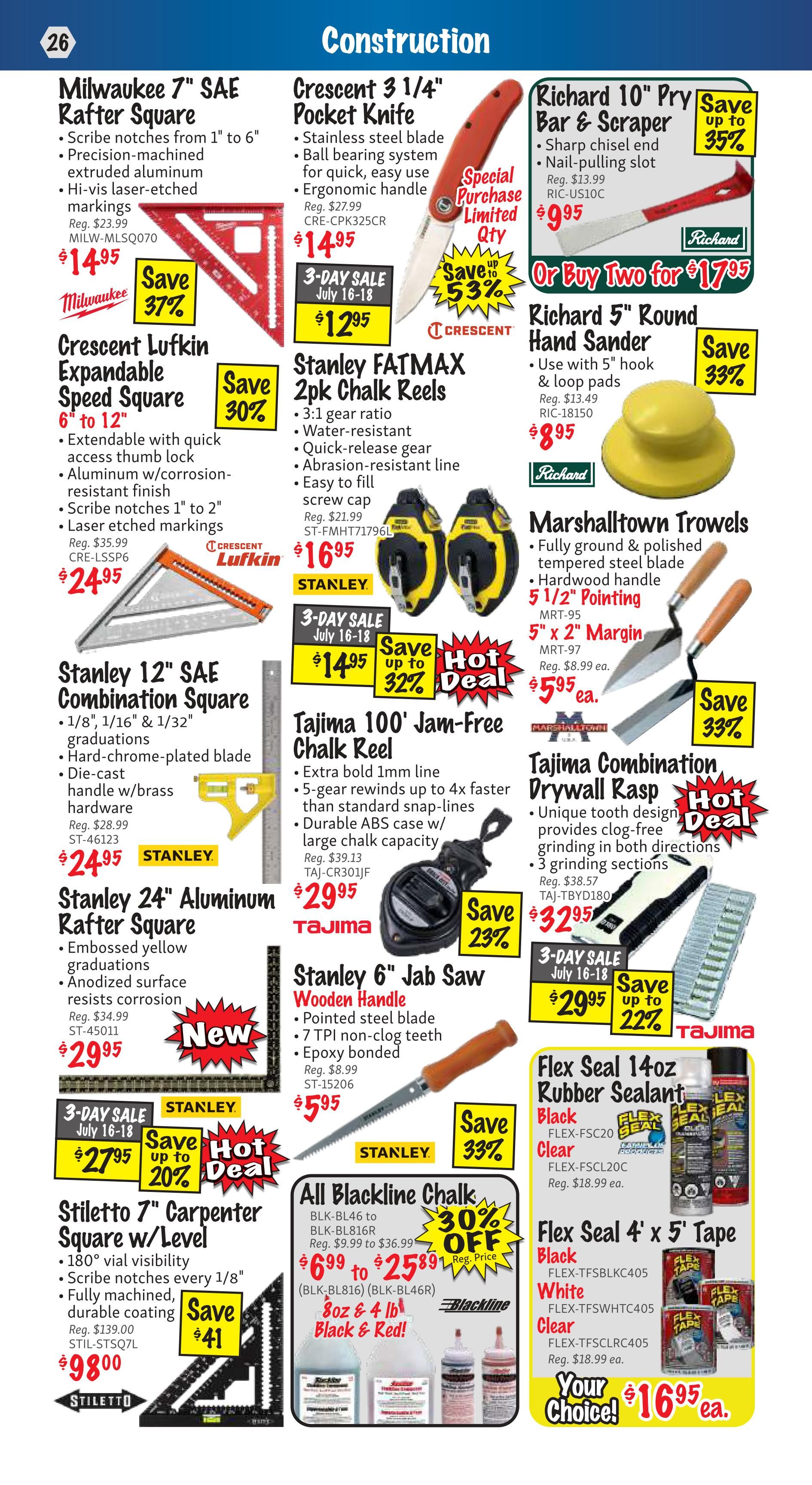 KMS Tools and Equipment Flyer July 1 to 31