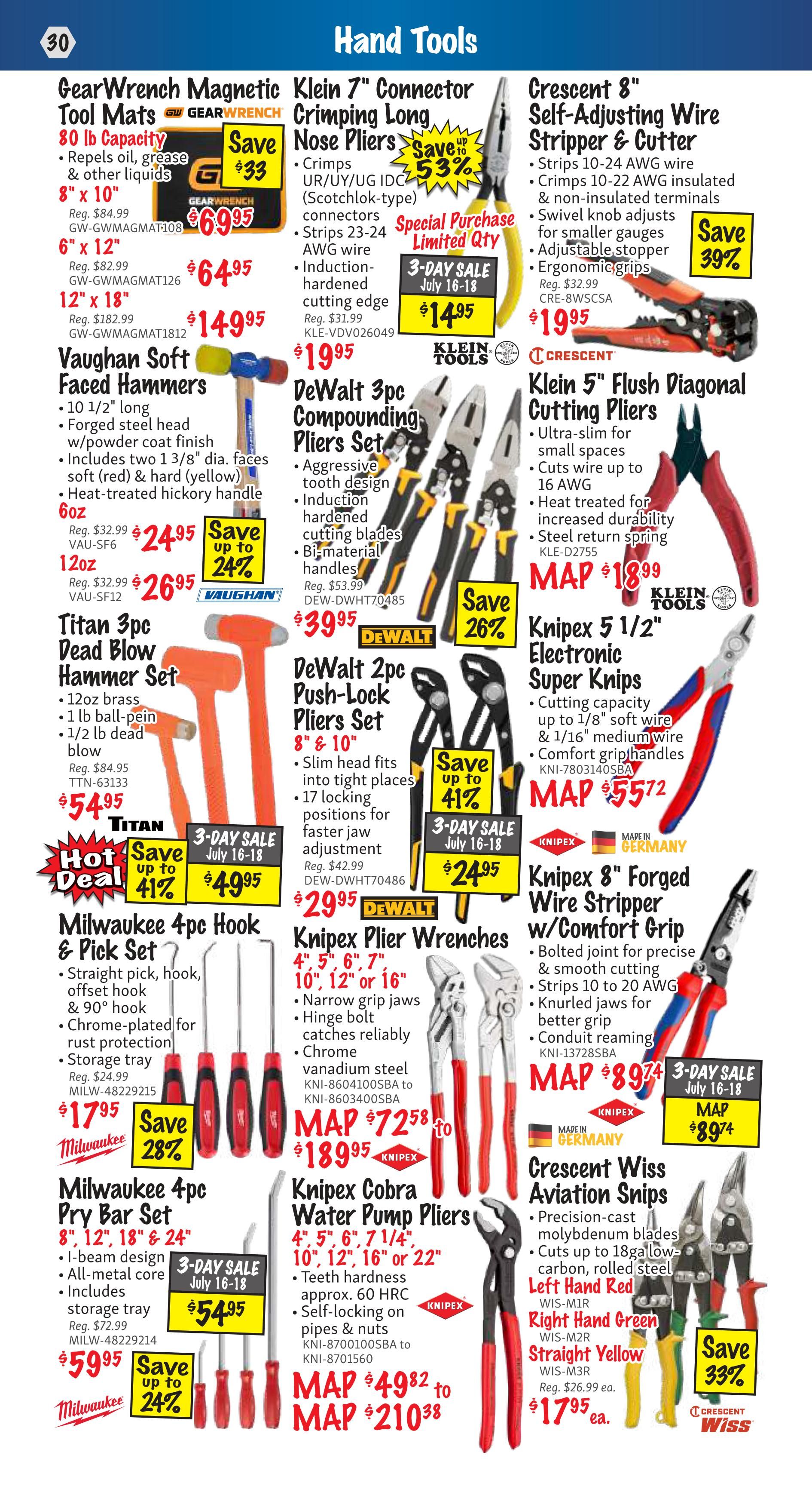 KMS Tools and Equipment Flyer July 1 to 31