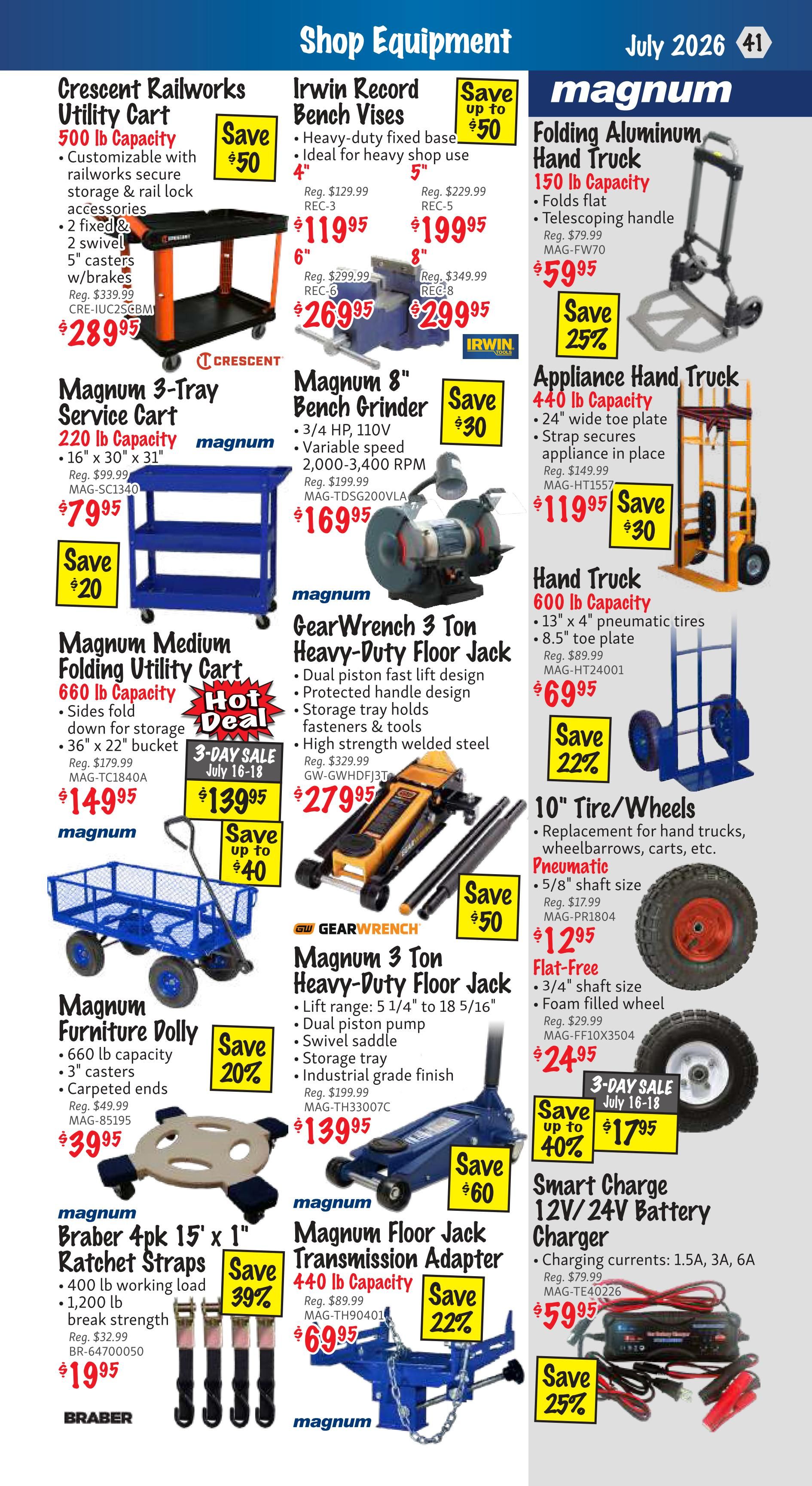 KMS Tools and Equipment Flyer July 1 to 31
