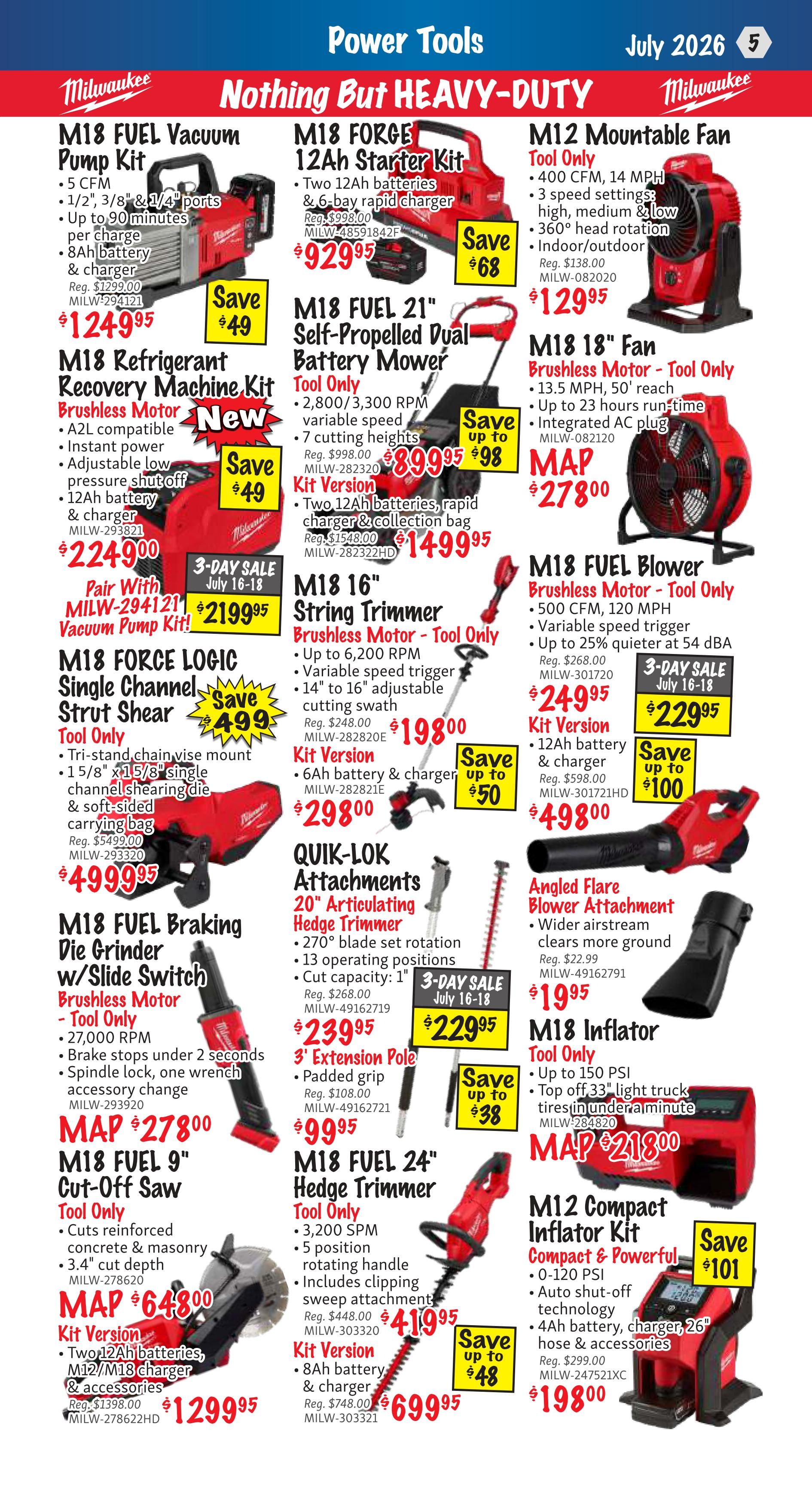 KMS Tools and Equipment Flyer July 1 to 31