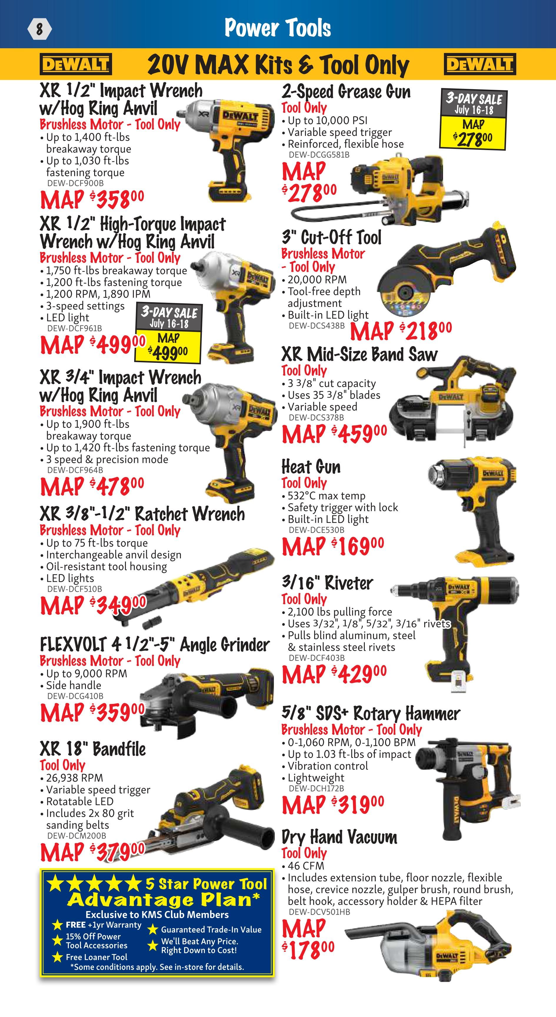 KMS Tools and Equipment Flyer July 1 to 31