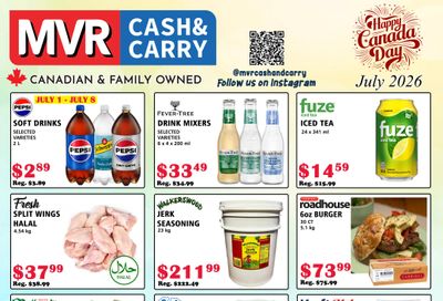 MVR Cash and Carry Flyer July 1 to 31