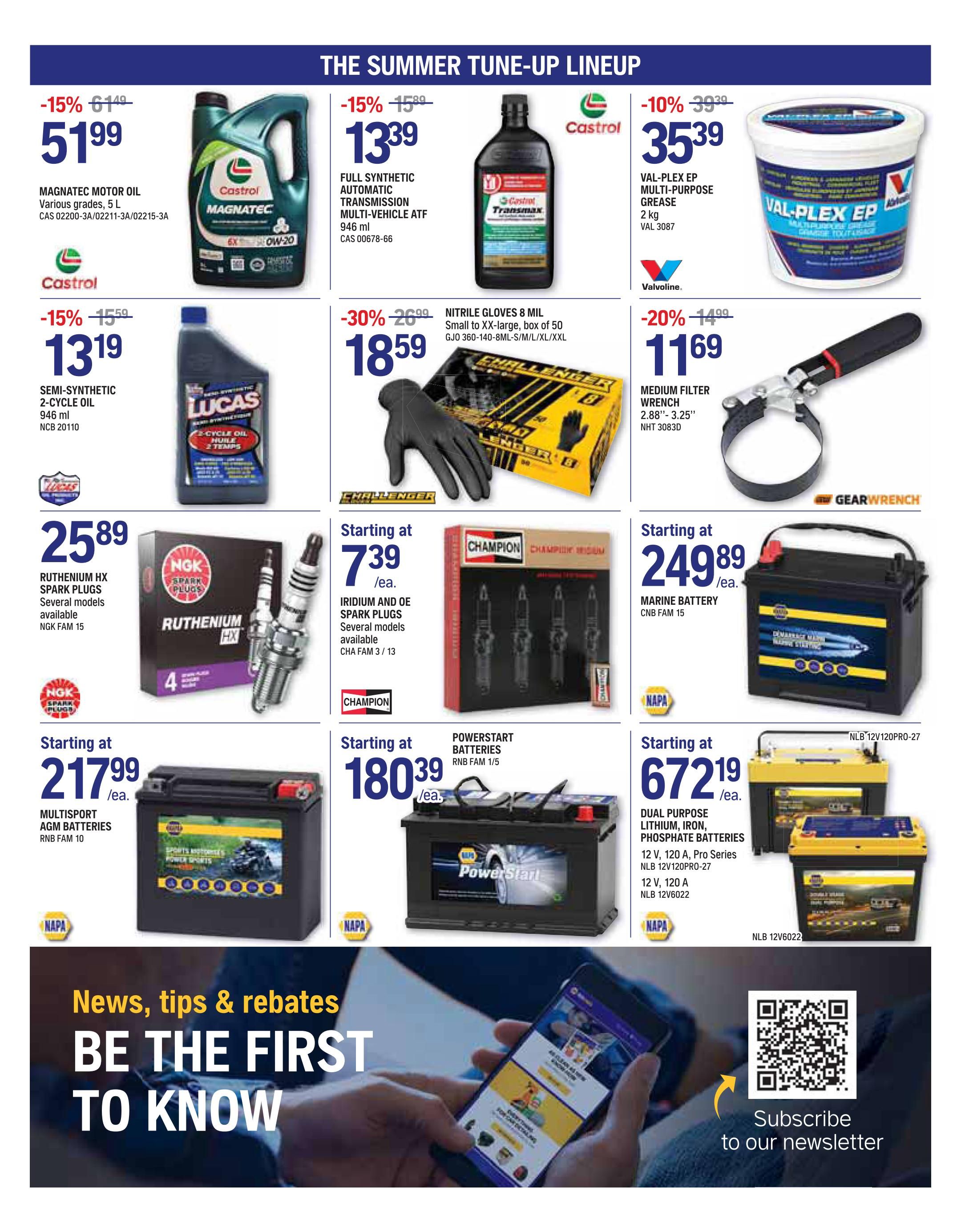NAPA Auto Parts Flyer July 1 to 31