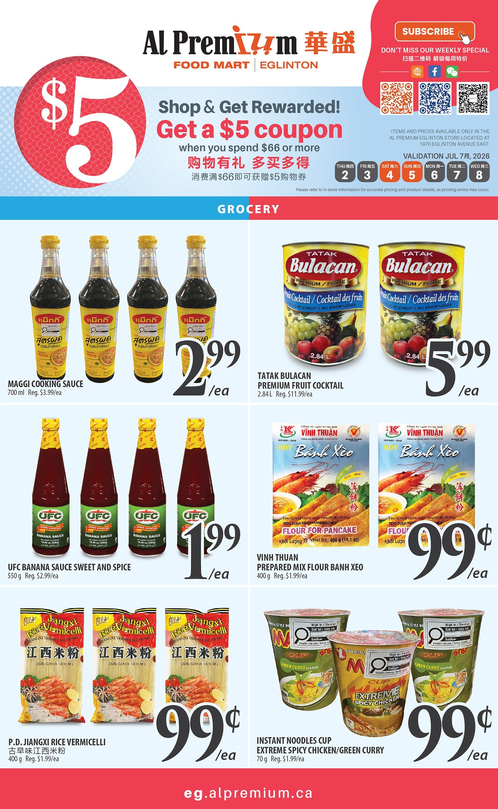 Al Premium Food Mart (Eglinton Ave.) Flyer July 2 to 8