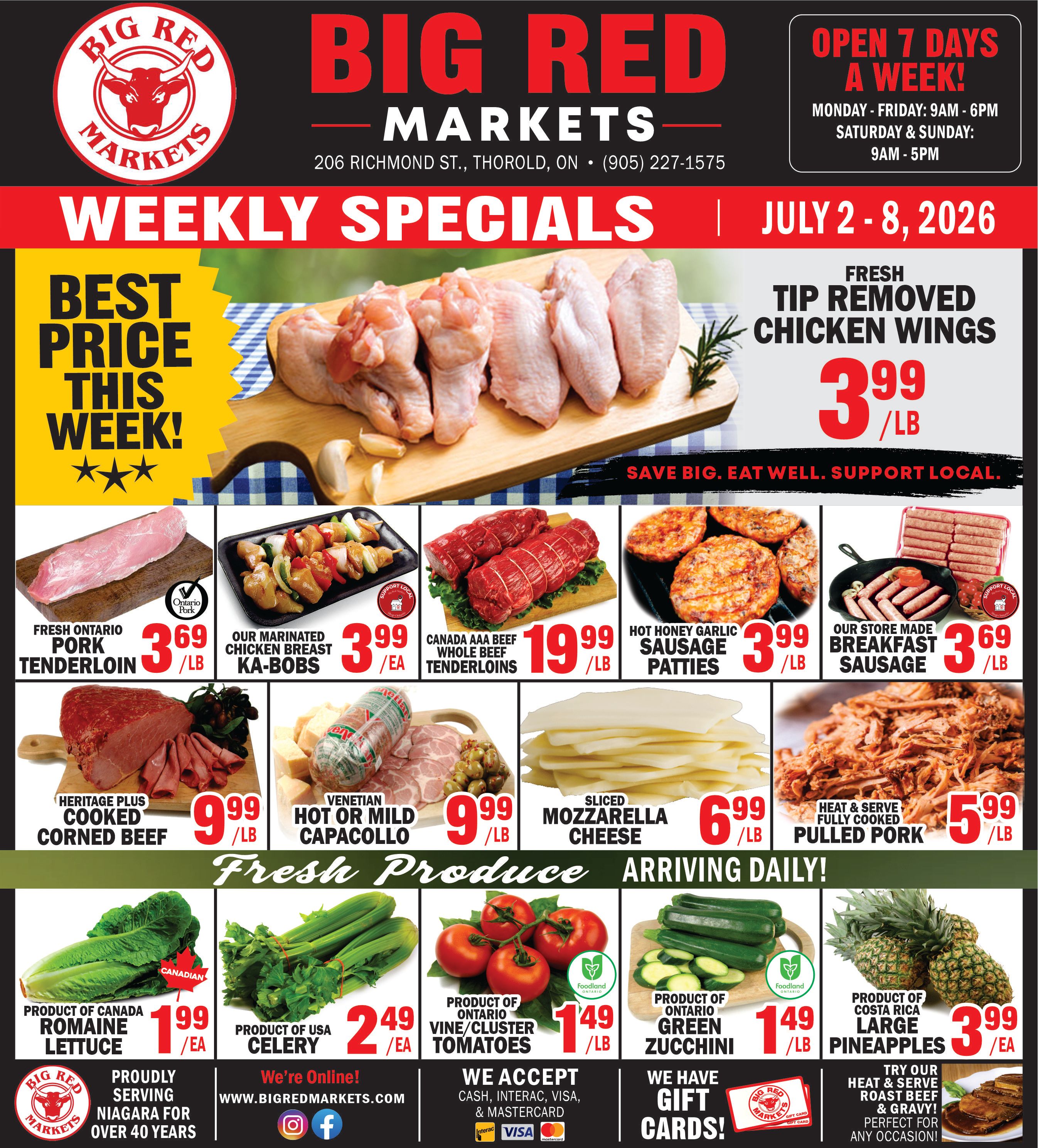 Big Red Markets Flyer July 2 to 8