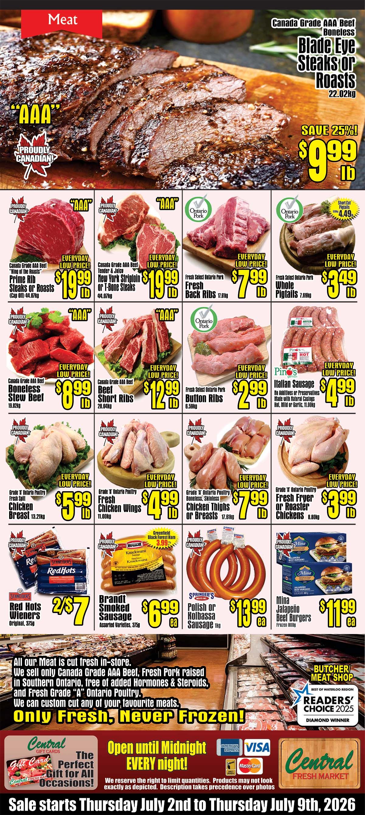 Central Fresh Market Flyer July 2 to 9