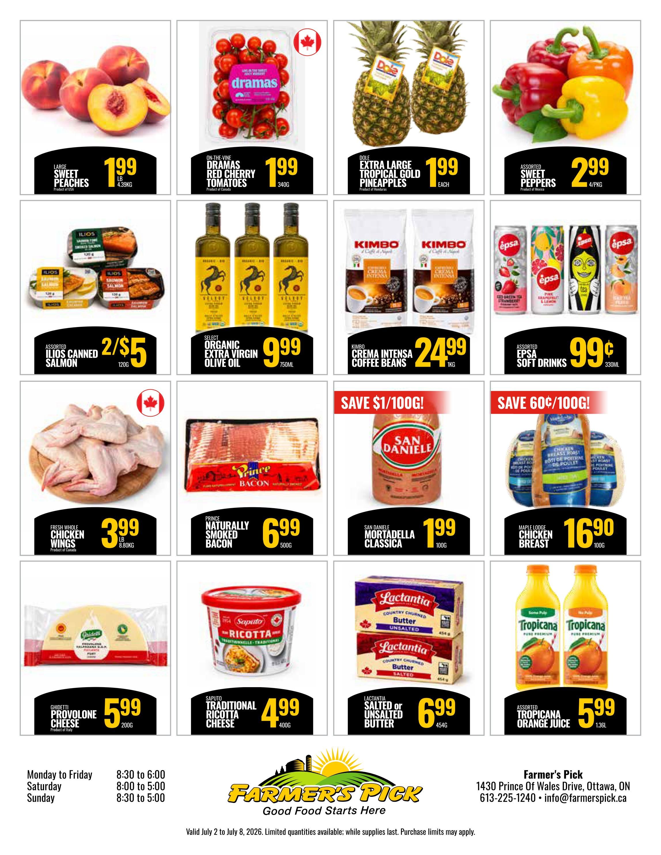 Farmer's Pick Flyer July 2 to 8