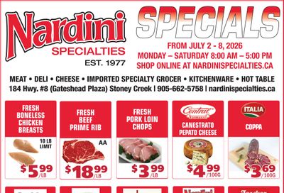 Nardini Specialties Flyer July 2 to 8