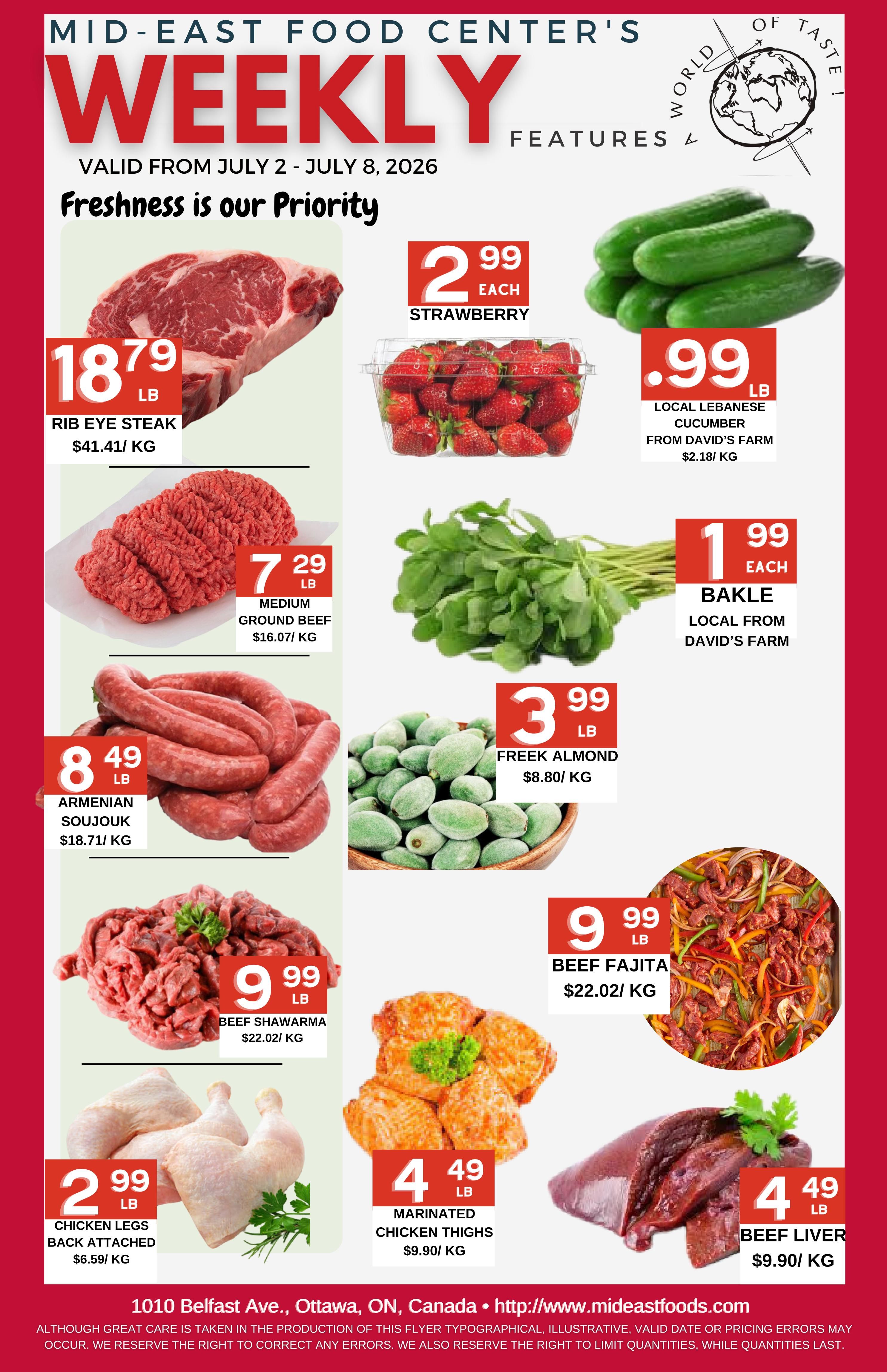 Mid-East Food Centre Flyer July 2 to 8