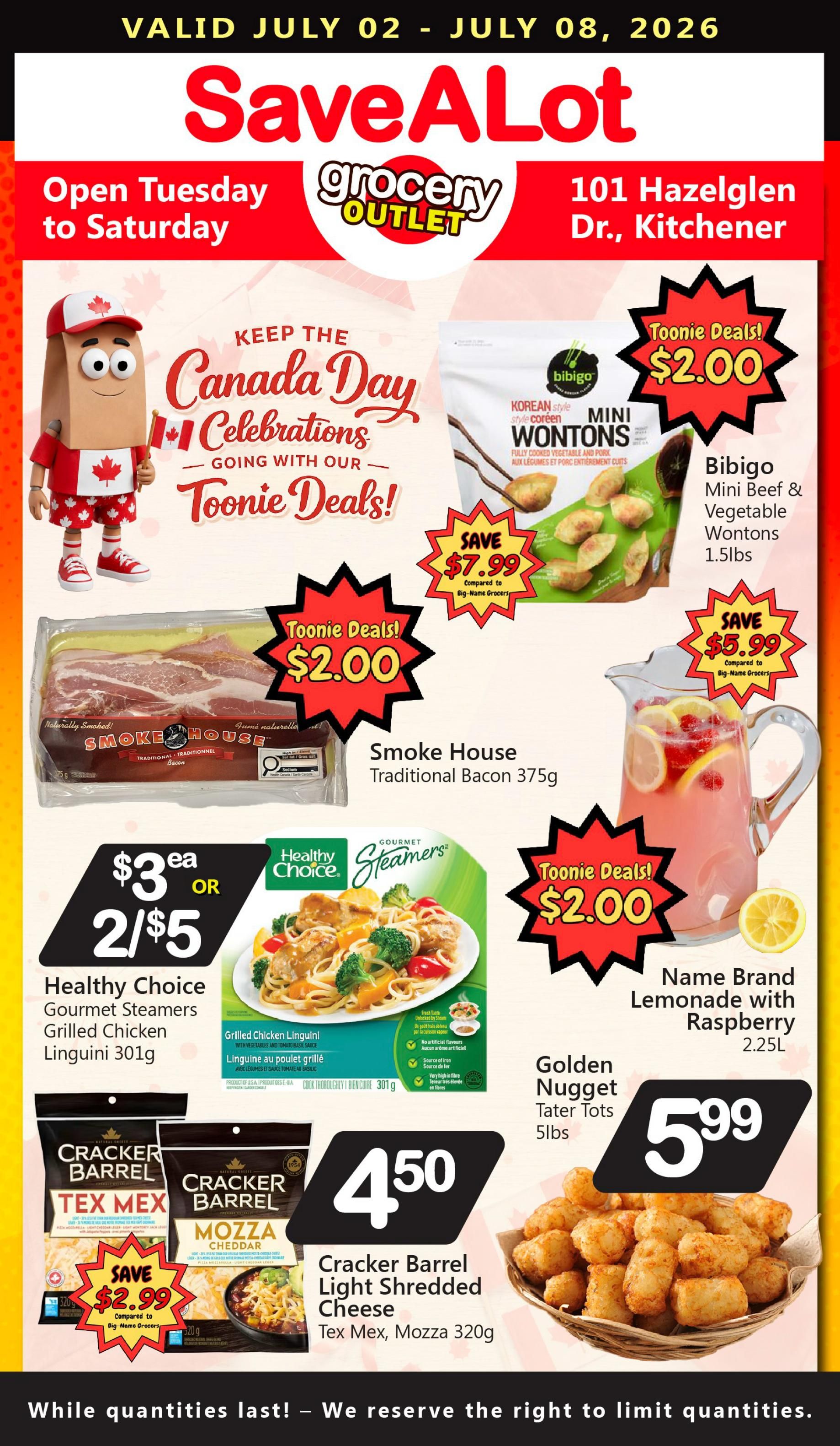 SaveALot Grocery Outlet Flyer July 2 to 8