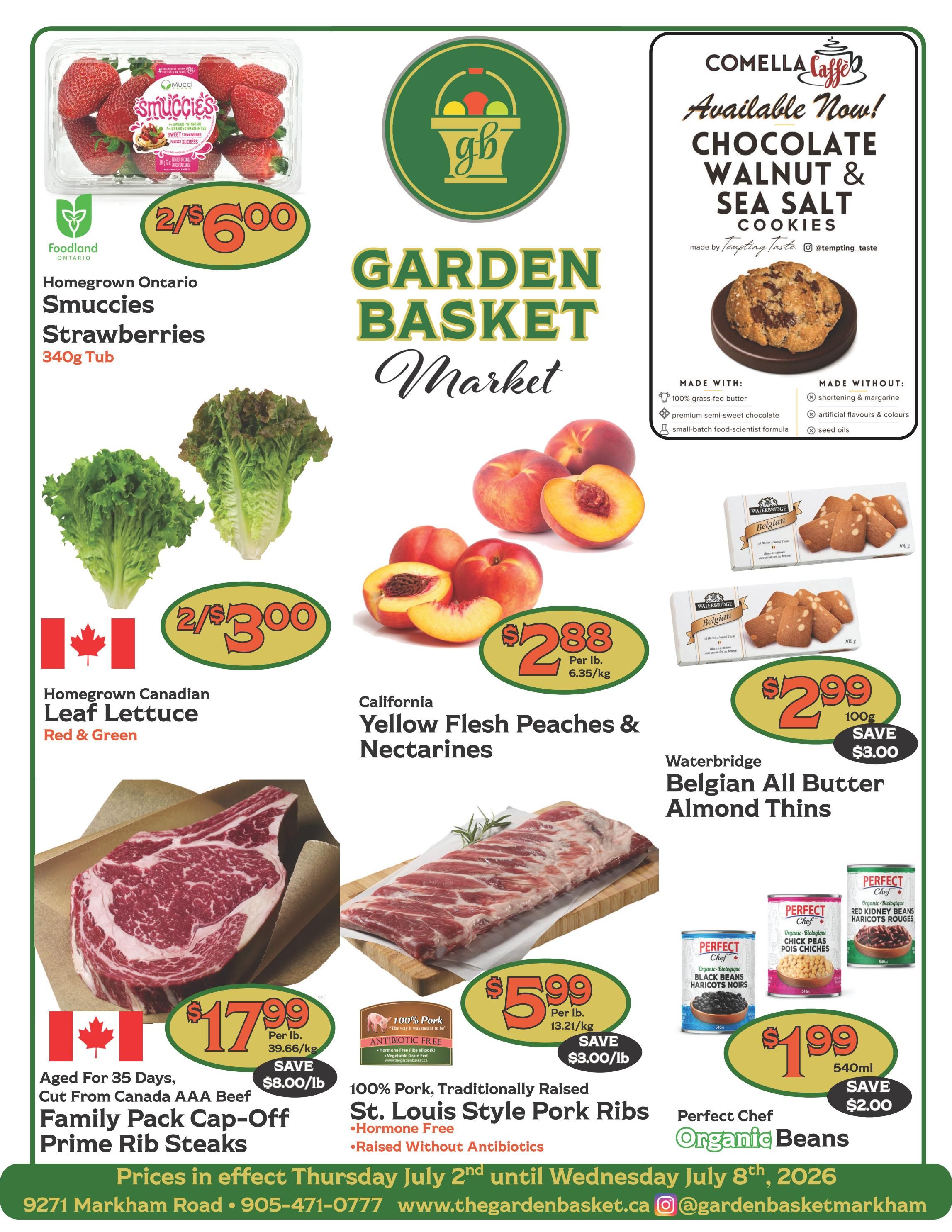 The Garden Basket Flyer July 2 to 8