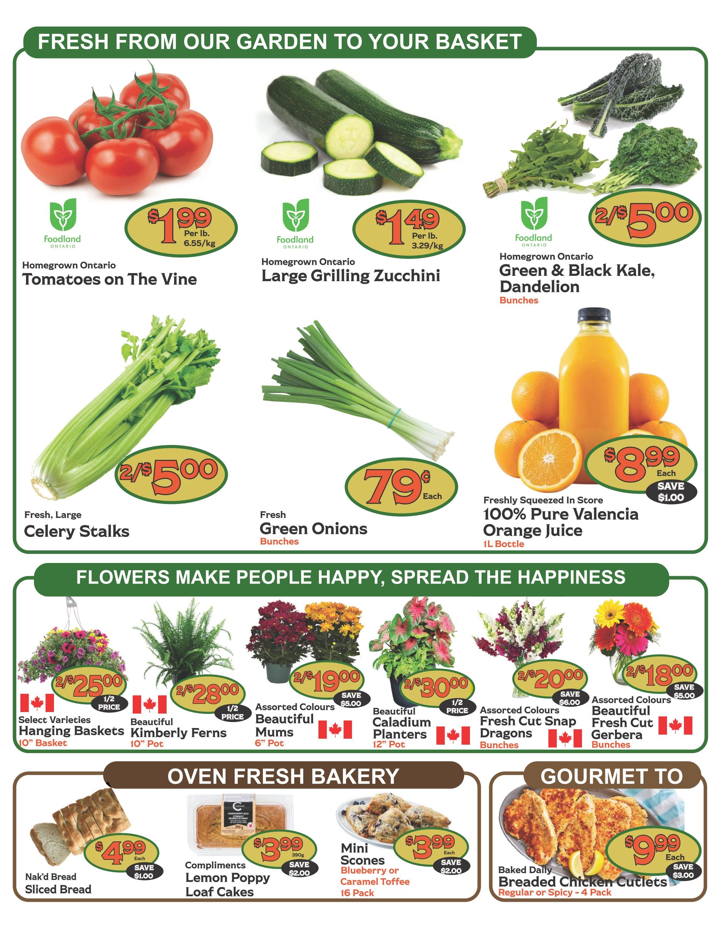 The Garden Basket Flyer July 2 to 8