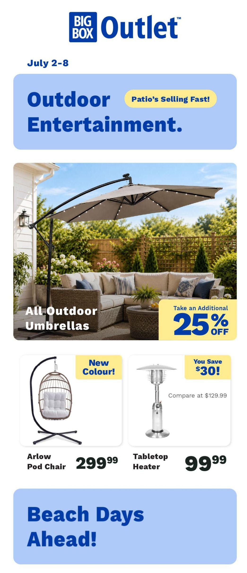 Big Box Outlet Store Flyer July 2 to 8