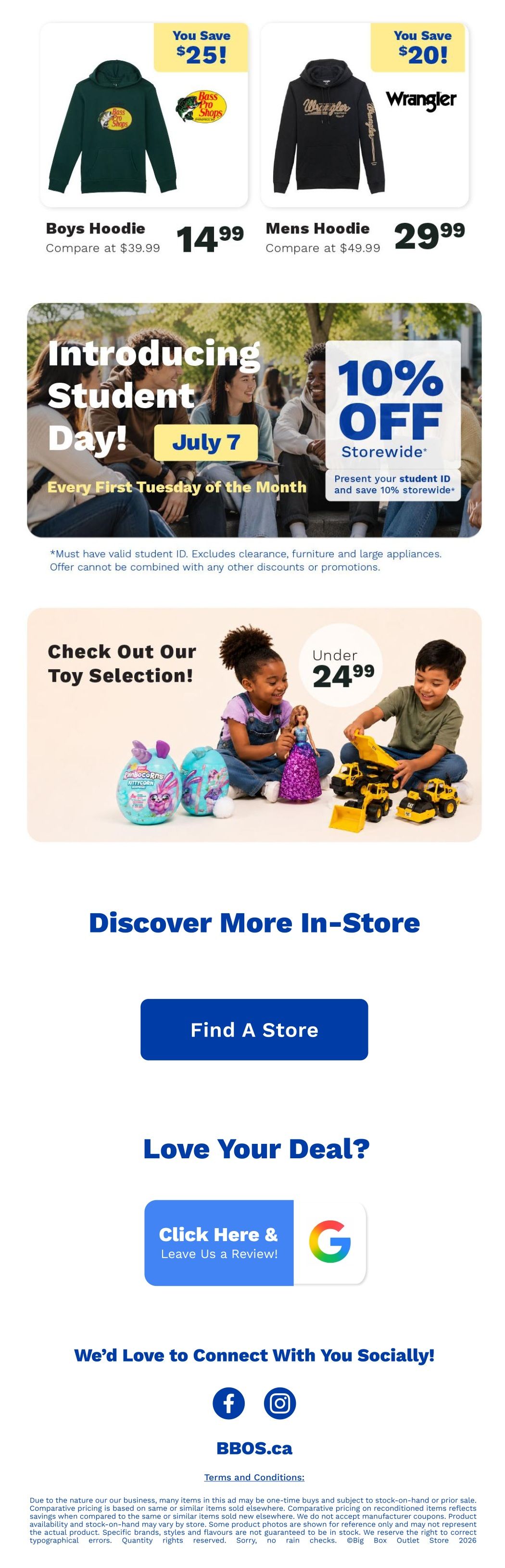 Big Box Outlet Store Flyer July 2 to 8