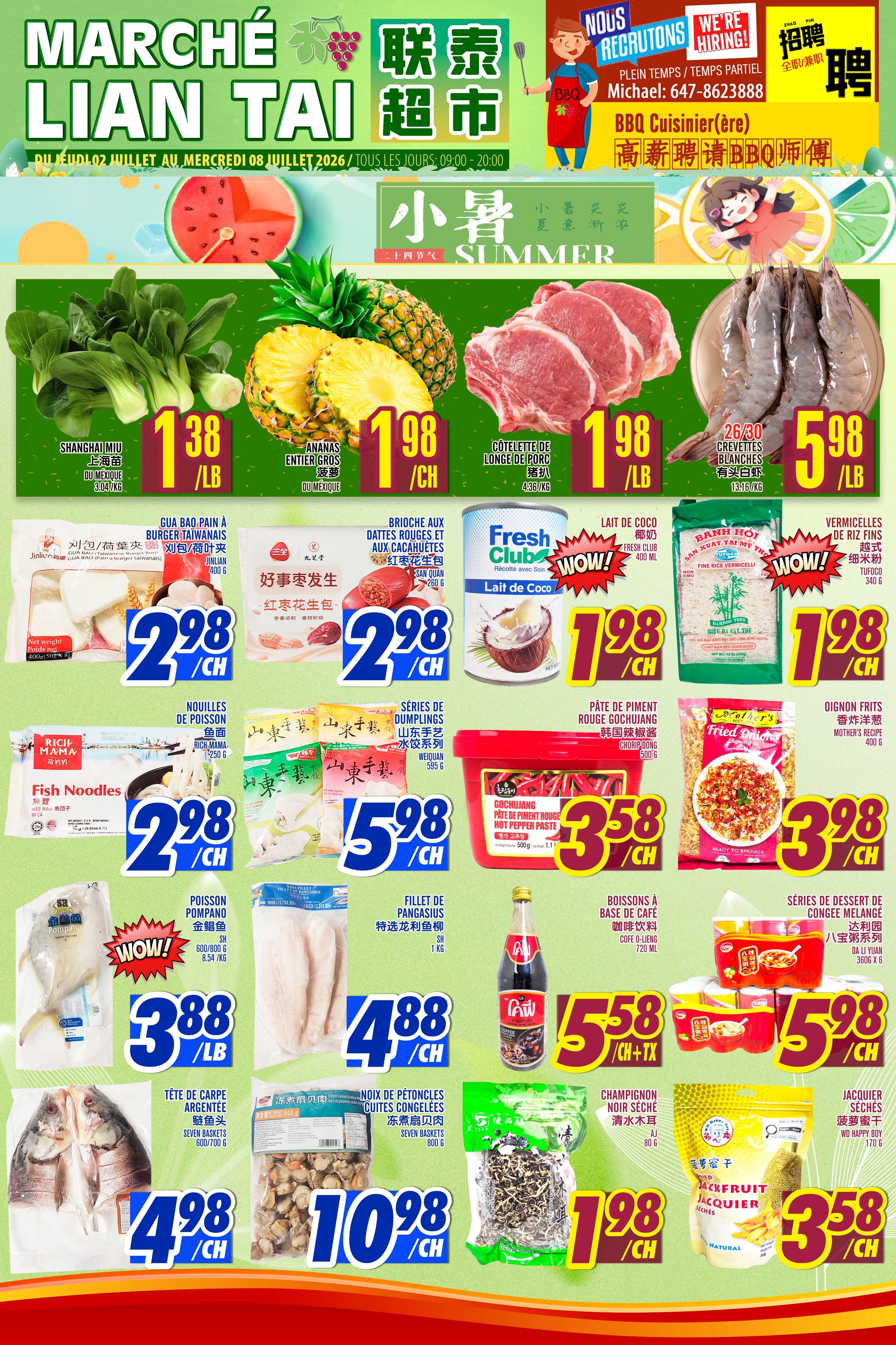 Marche Lian Tai Flyer July 2 to 8