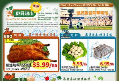 New Pacific Supermarket Flyer July 2 to 6