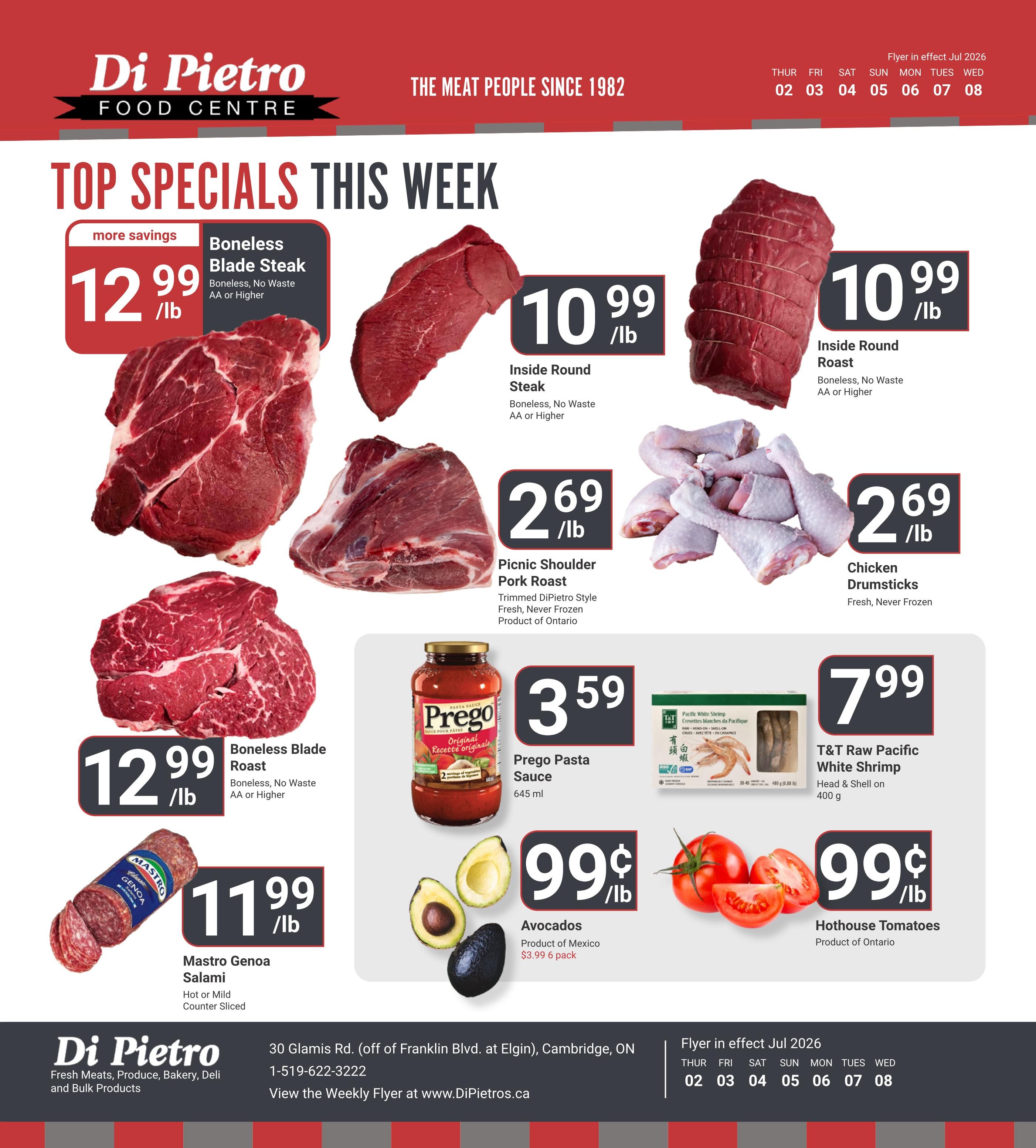 Di Pietro Food Centre Flyer July 2 to 8
